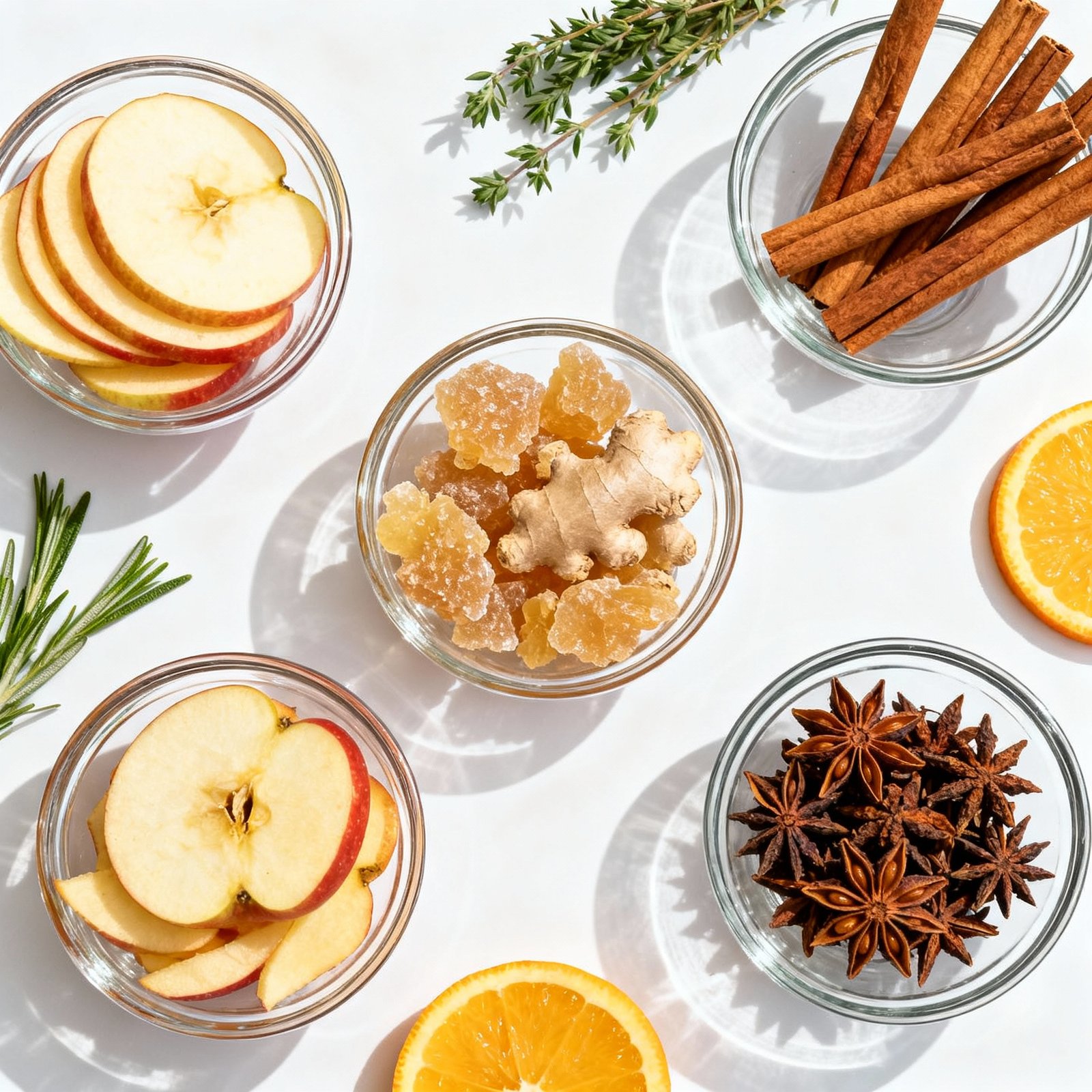 Cozy Cinnamon Apple Tea with Ginger ingredients