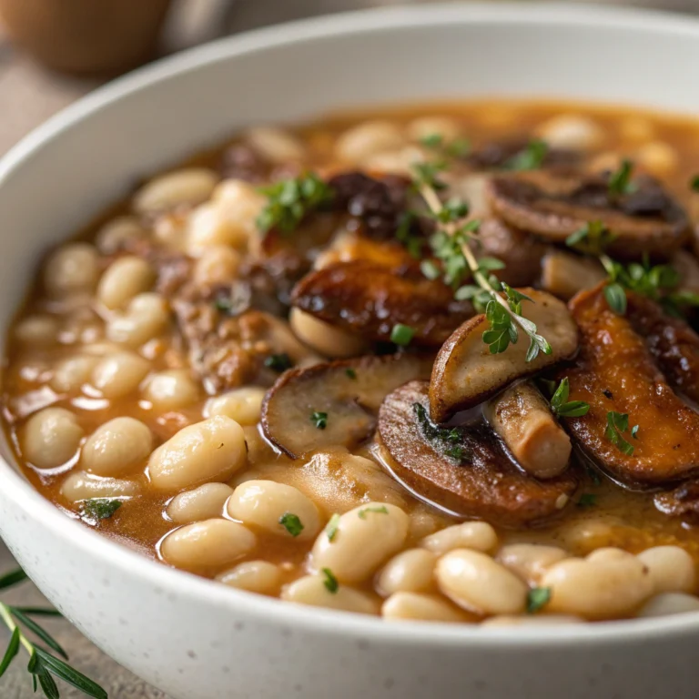 Best Cozy White Bean Mushroom Stew (Vegan)