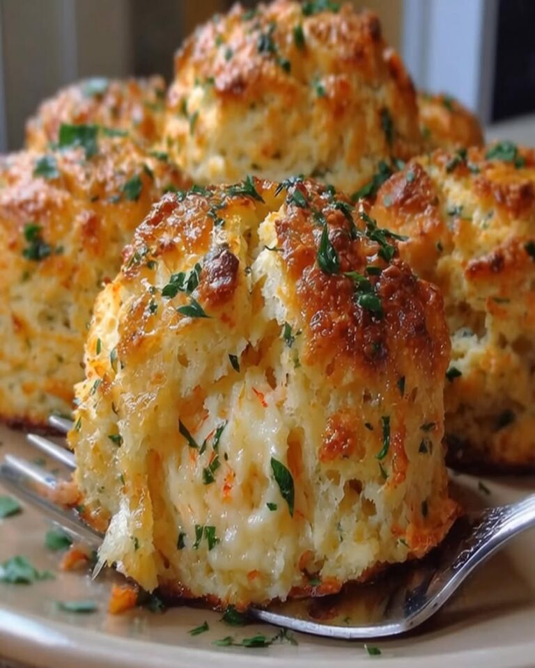 Best Crab Stuffed Cheddar Bay Biscuits with Lemon Butter