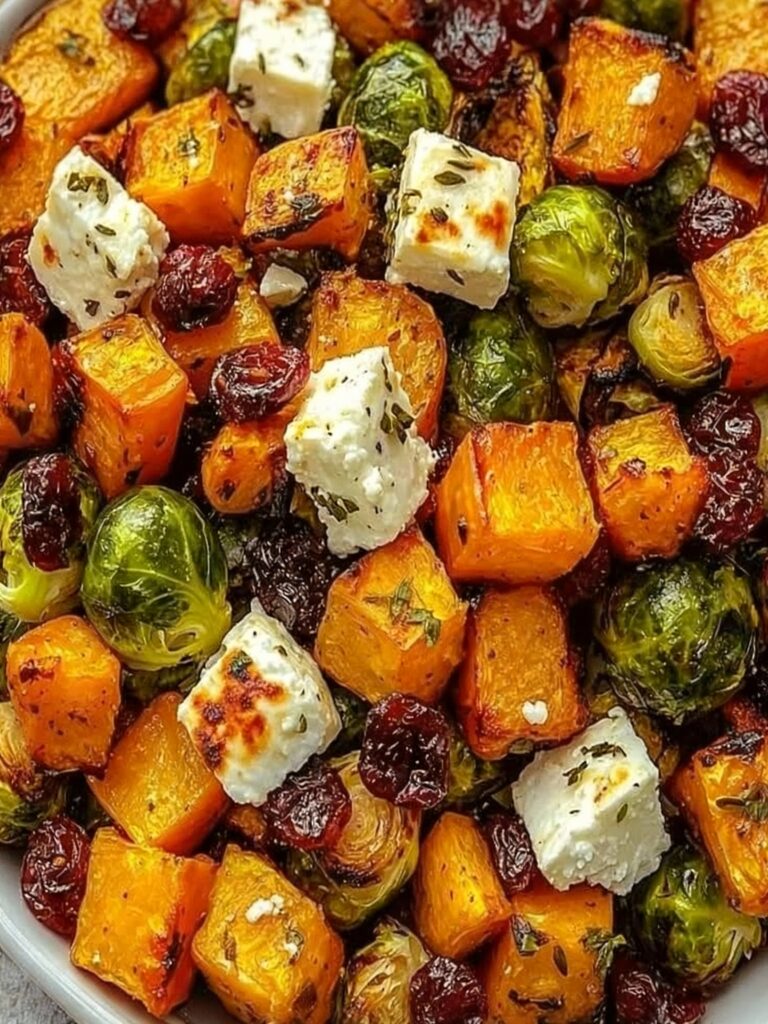 Cranberry-Glazed Roasted Butternut Squash Salad Recipe