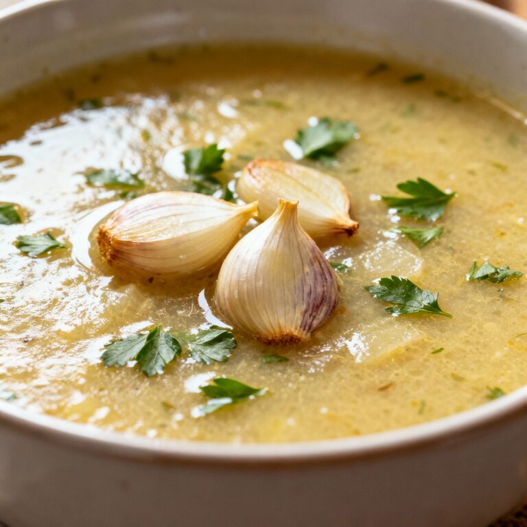 Czech Garlic Soup