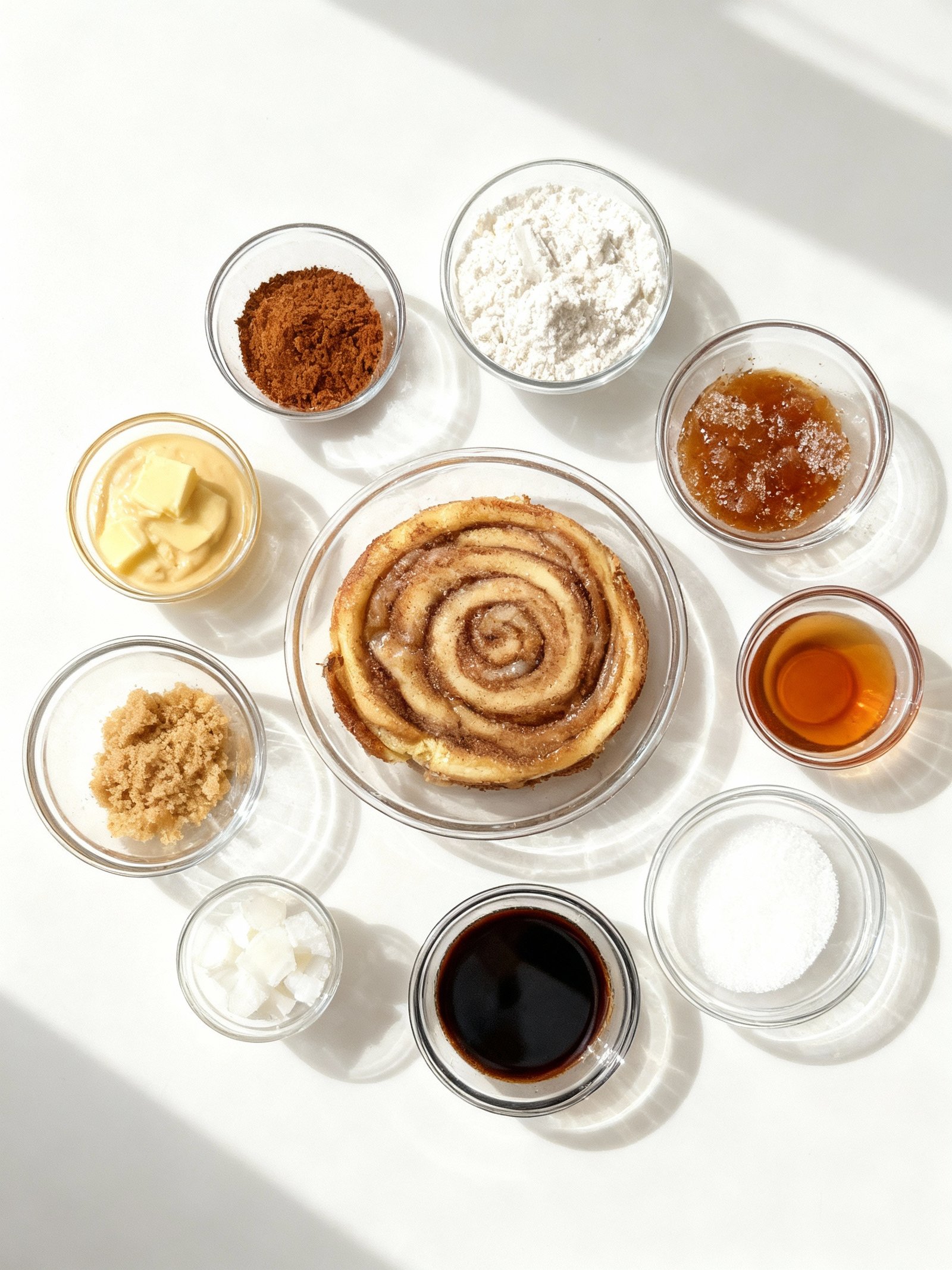 Decadent Cinnamon Roll Cheesecake ingredients