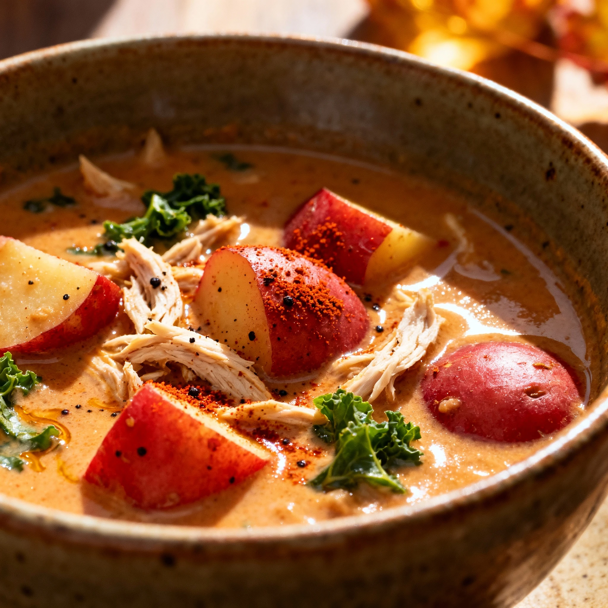 Fall-Inspired Hearty Cajun Potato Soup finished