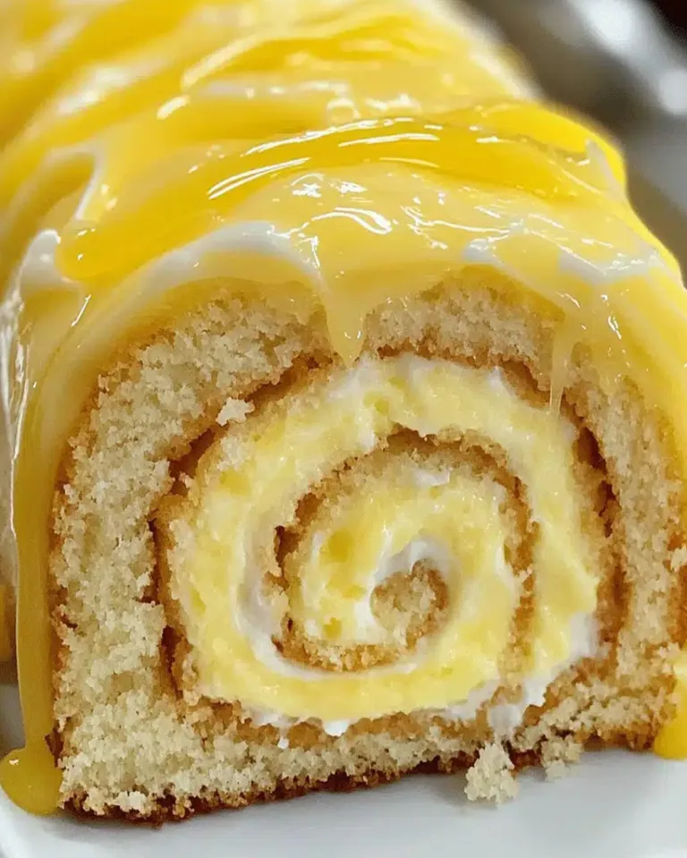 Easy Lemon Cream Roll Cake – Ready in 30 Minutes