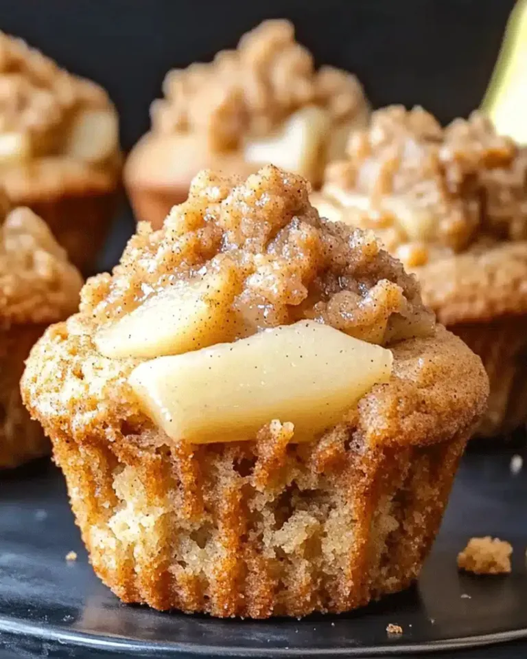Easy Luscious Cinnamon Streusel Pear Muffins Ready in 30 Minutes