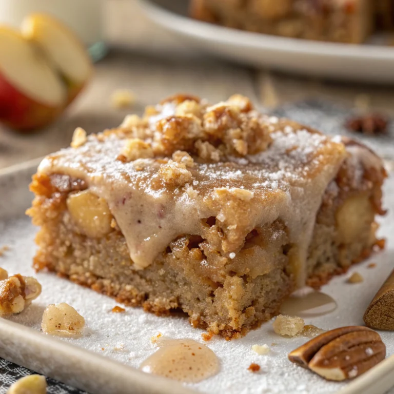 Easy Maple Frosted Apple Blondies Recipe