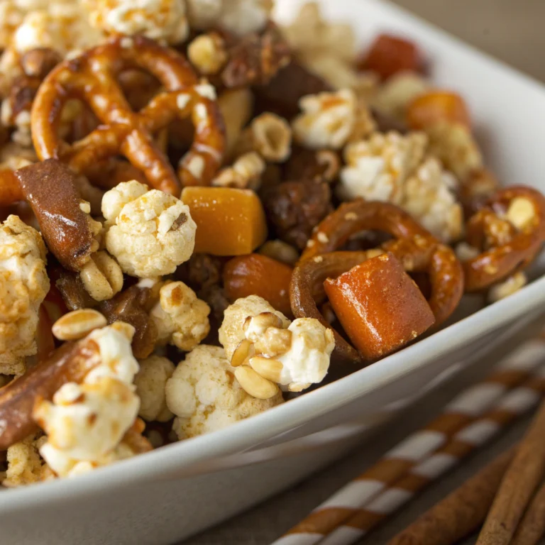 Easy Scarecrow Crunch Halloween Snack Mix Recipe