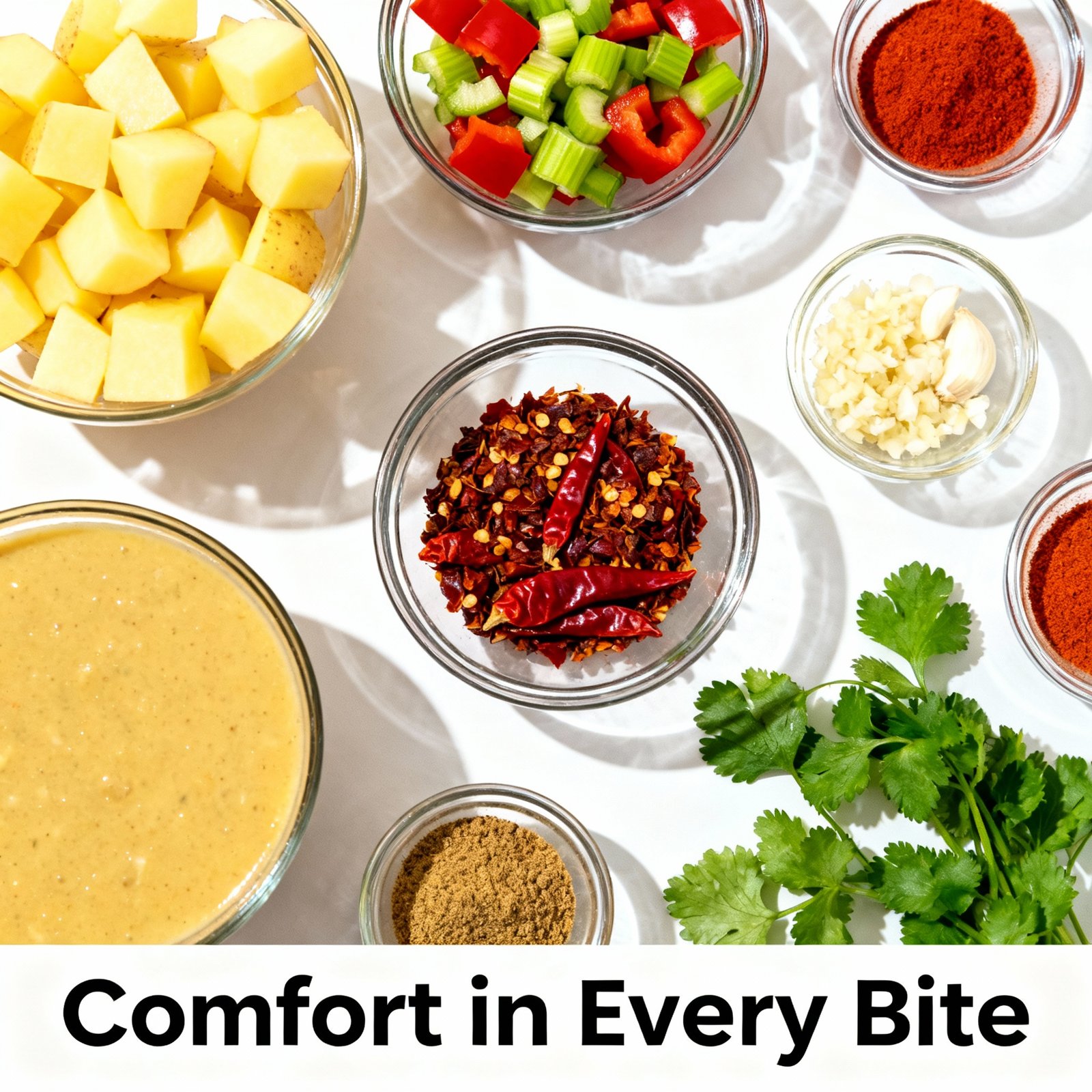 Spicy Cajun Potato Soup – Comfort in Every Bite! ingredients