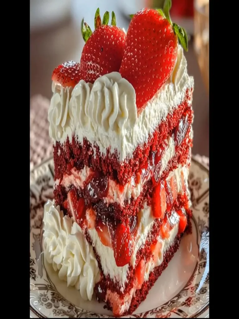 Easy Strawberry Earthquake Cake Ready in 30 Minutes