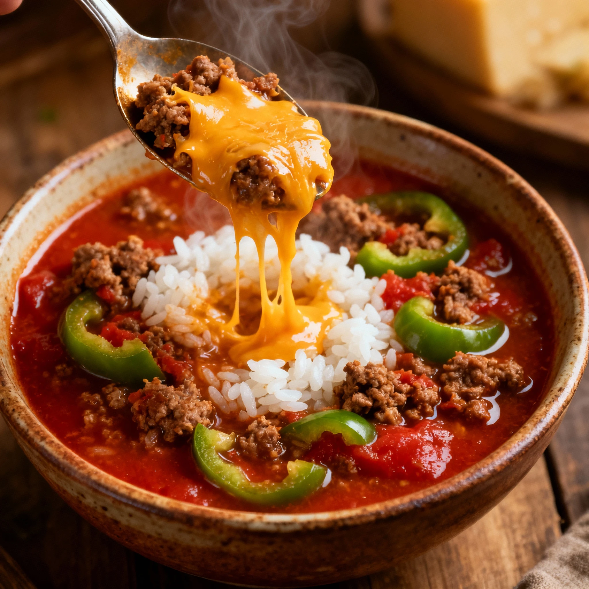 Stuffed Pepper Soup finished