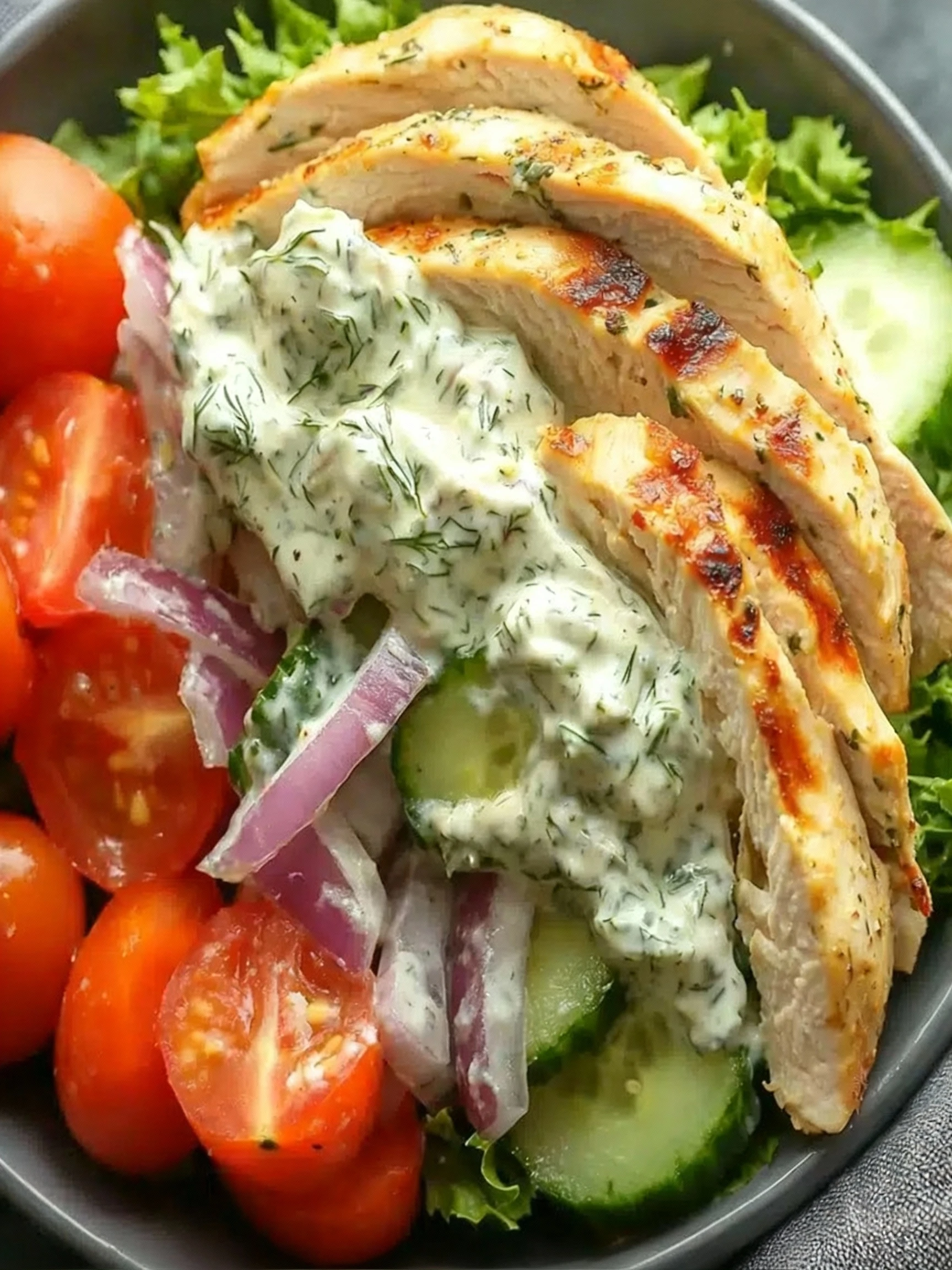 Tzatziki Chicken Salad Recipe finished