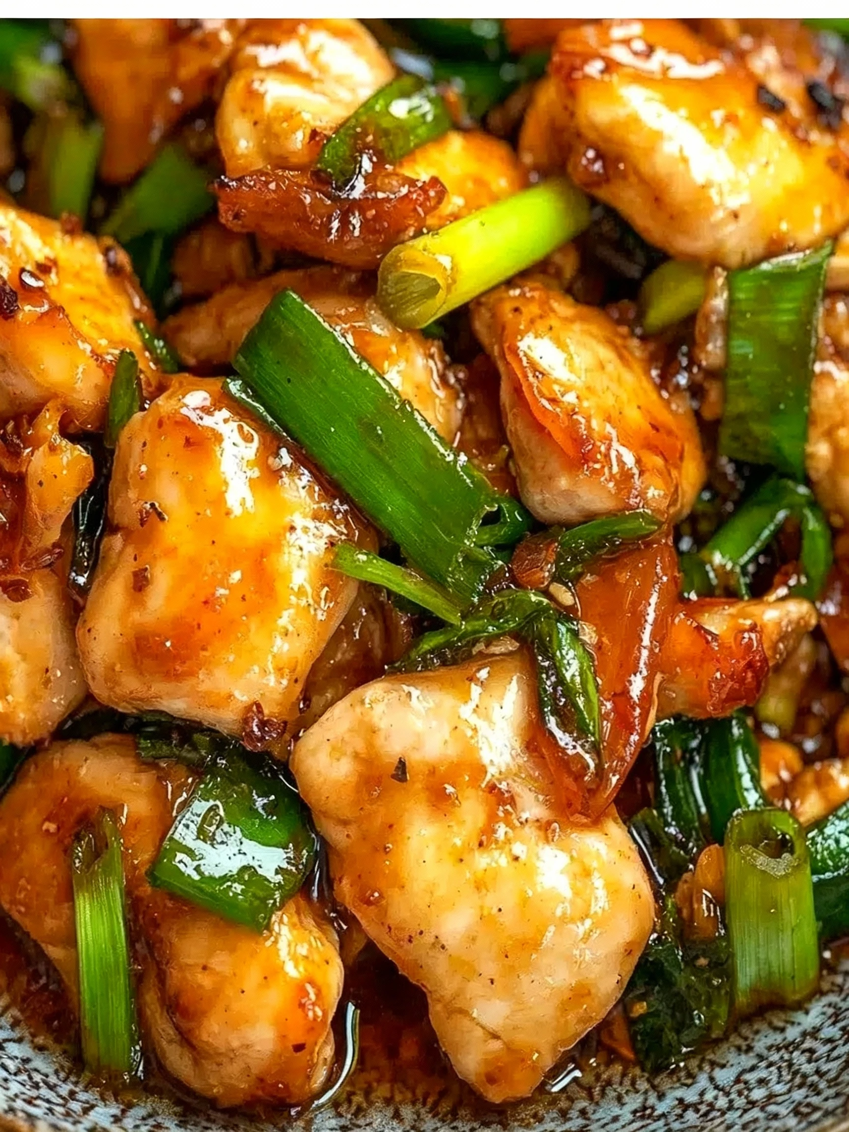 Asian Scallion Chicken Stir-Fry finished