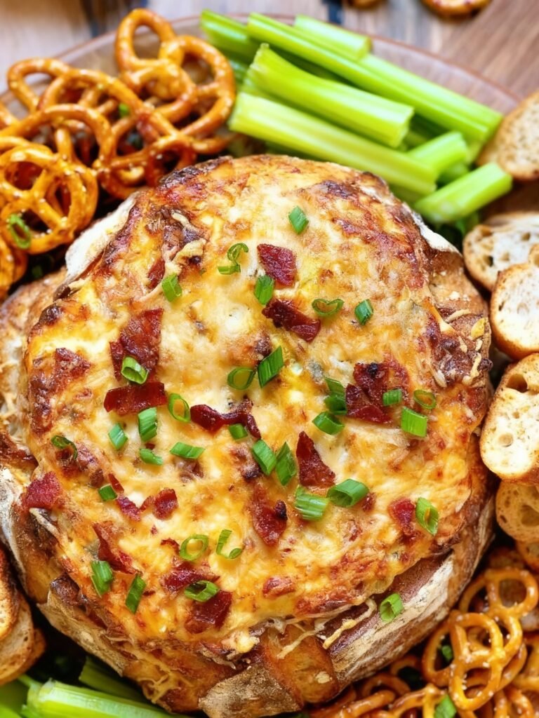 Baked Five-Cheese Bacon Dip Recipe