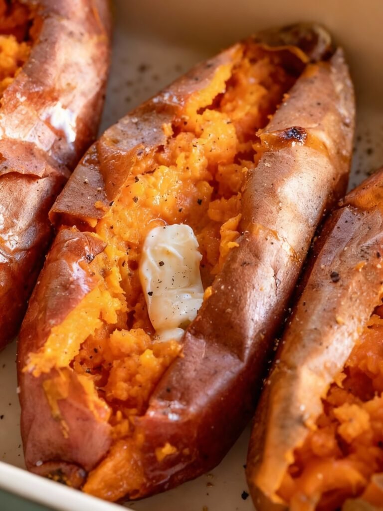 Perfect Baked Sweet Potatoes Recipe