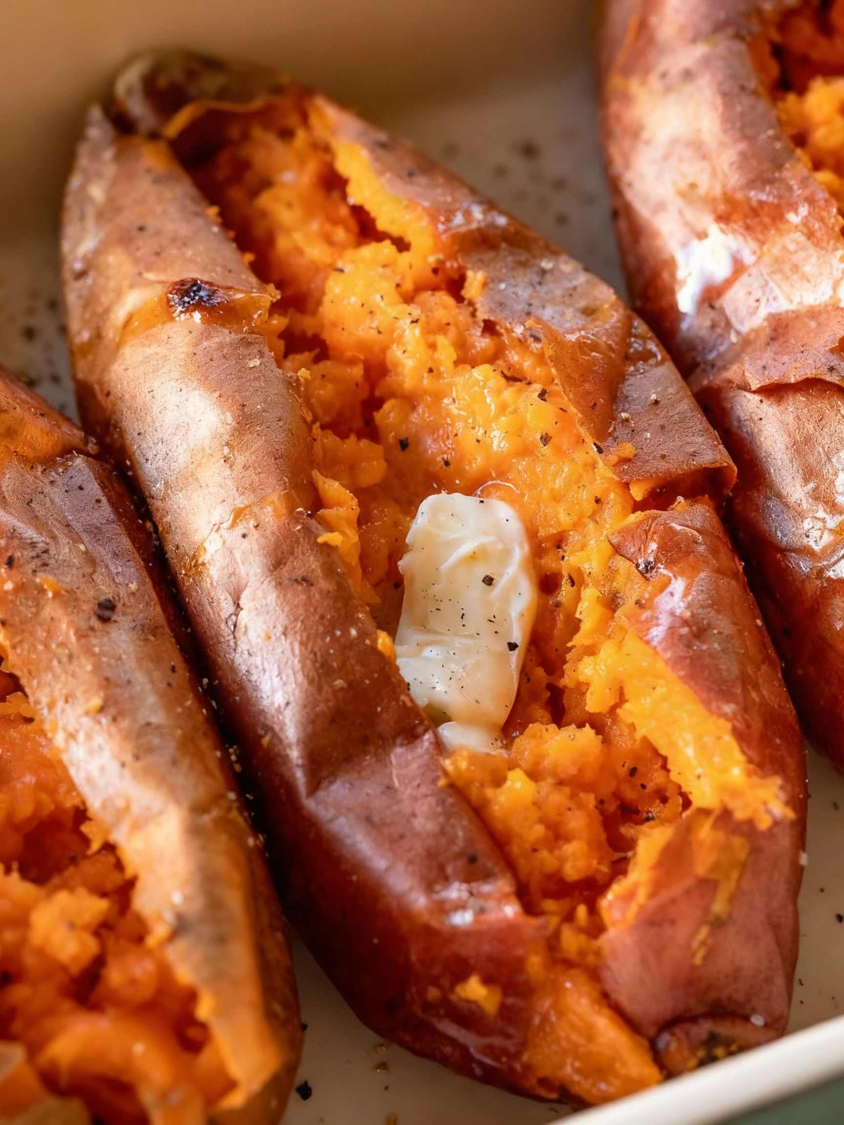 Baked Sweet Potatoes finished