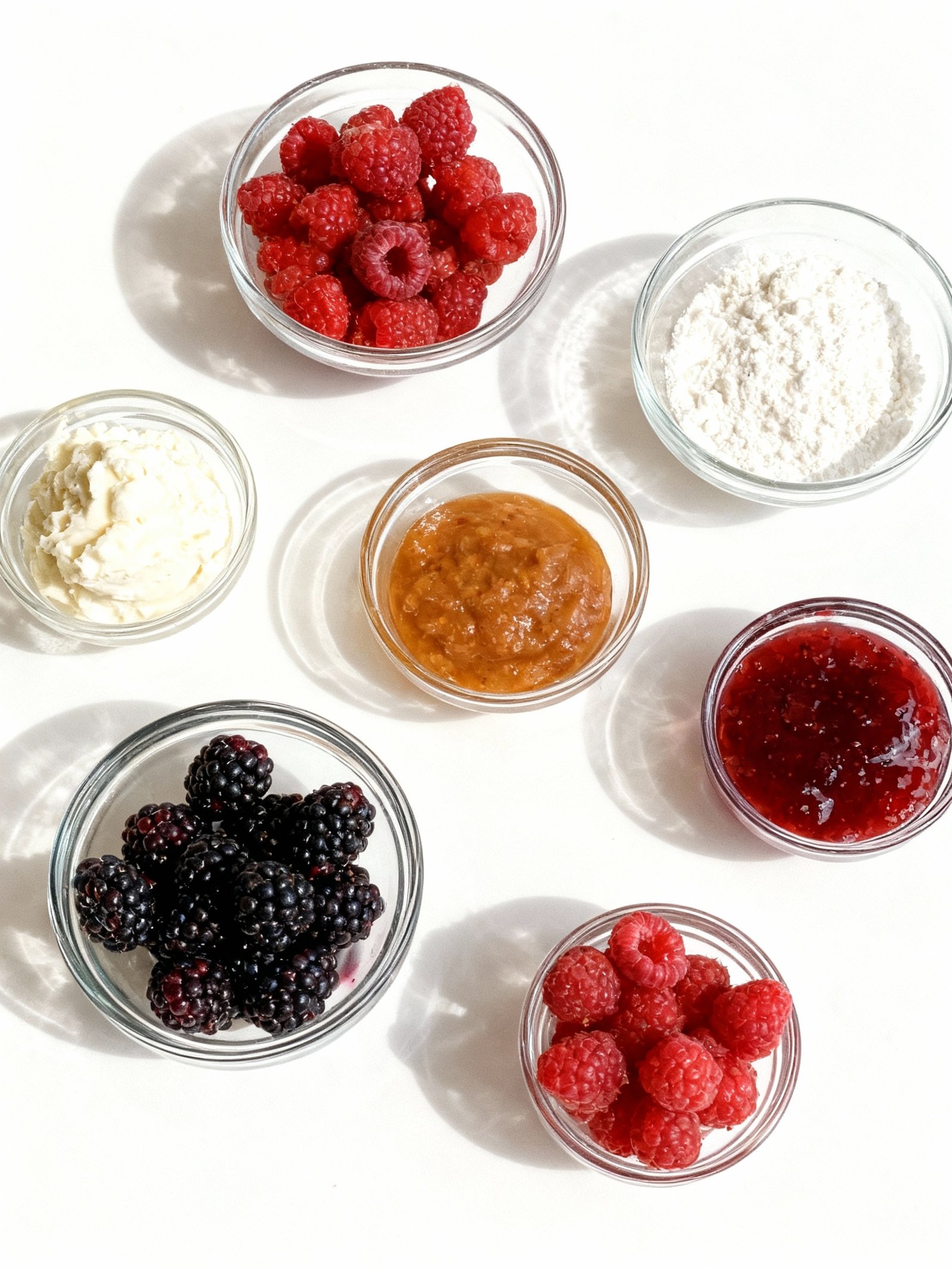 Blackberry Raspberry Heaven Cheesecake ingredients