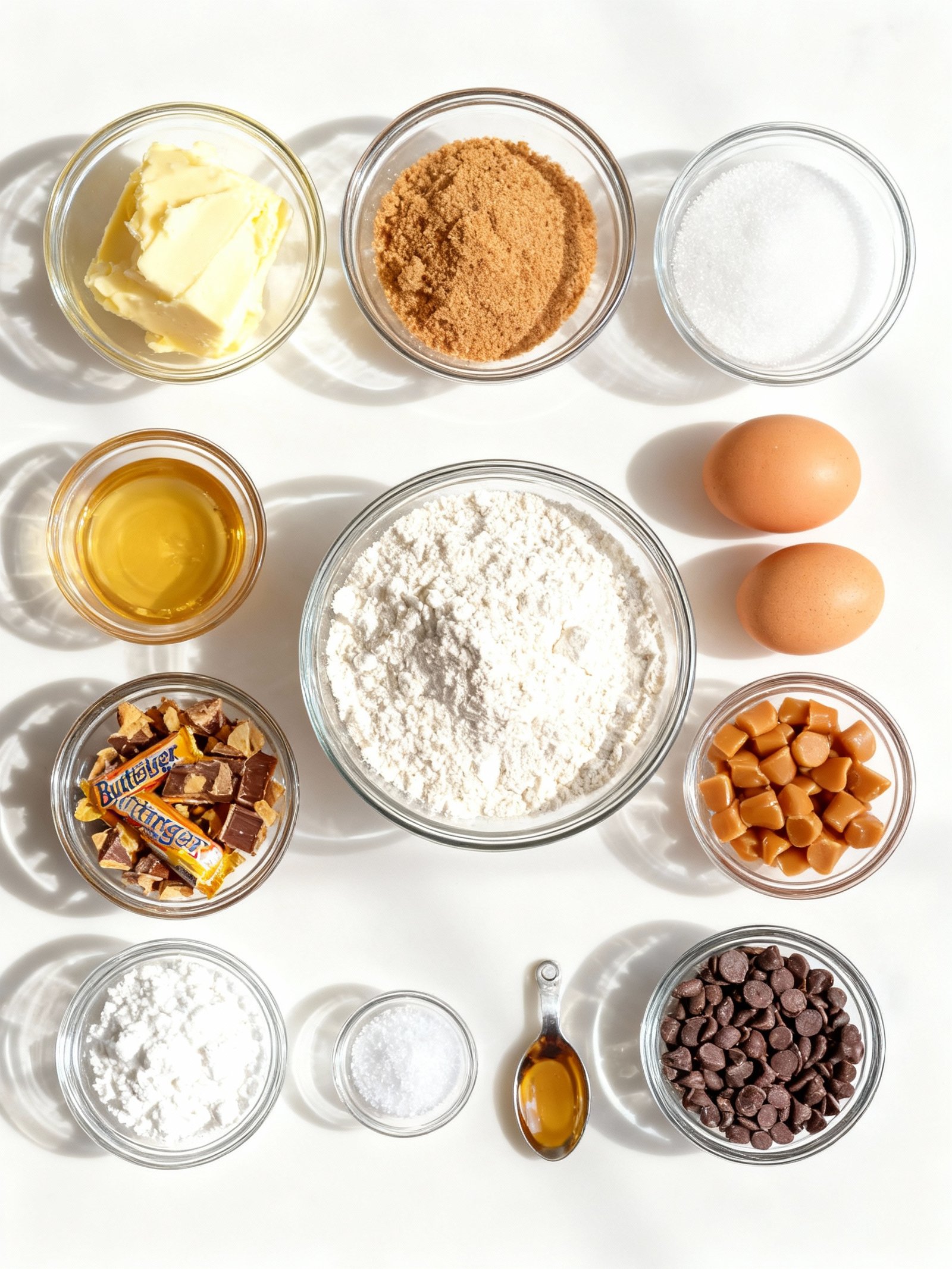 Butterfinger Caramel Crunch Cookies ingredients