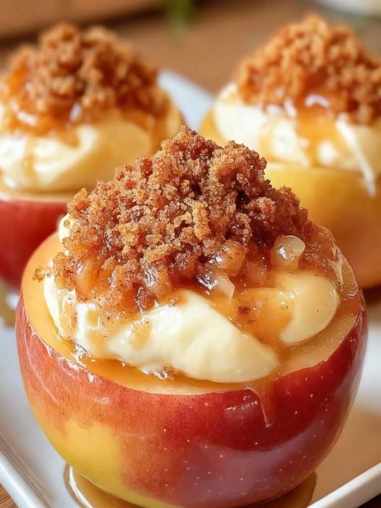 Cheesecake Stuffed Baked Apples Recipe