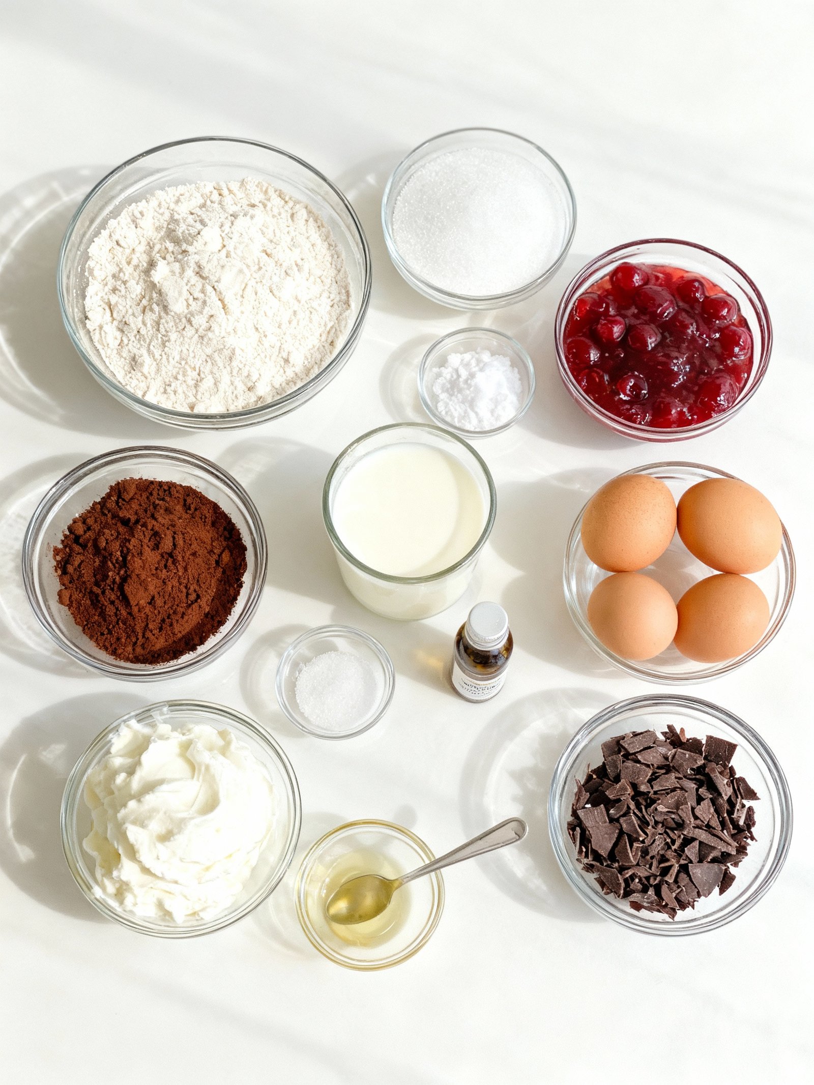 Cherry Chocolate Dream Cake Recipe - Moist and Delicious ingredients