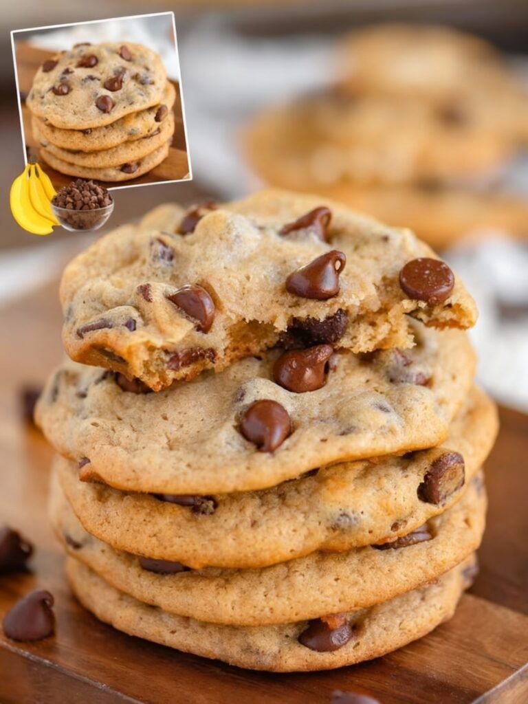 Banana Bread Chocolate Chip Cookies Recipe