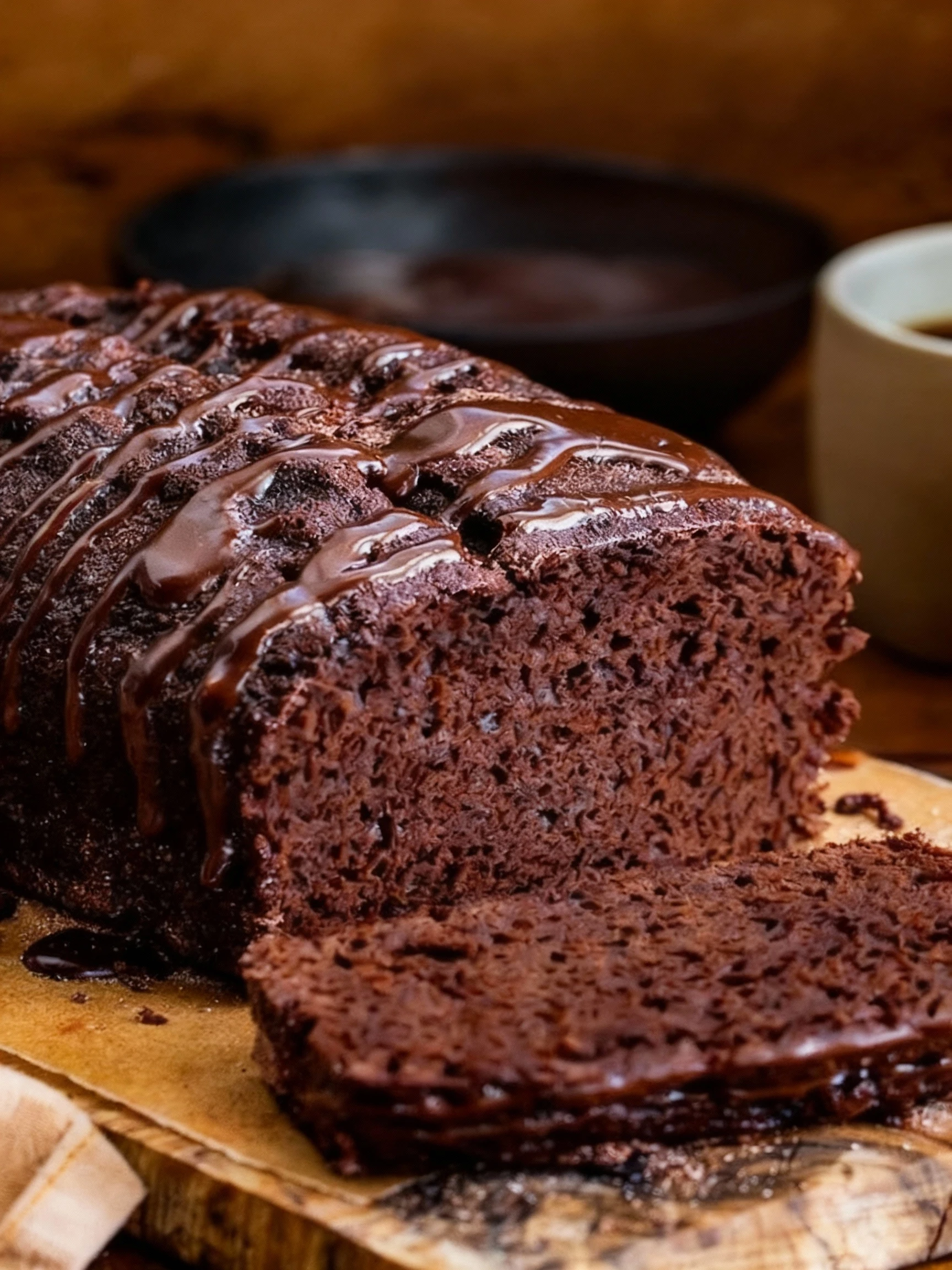 This bread tastes EXACTLY like a chocolate donut - with no frying needed finished