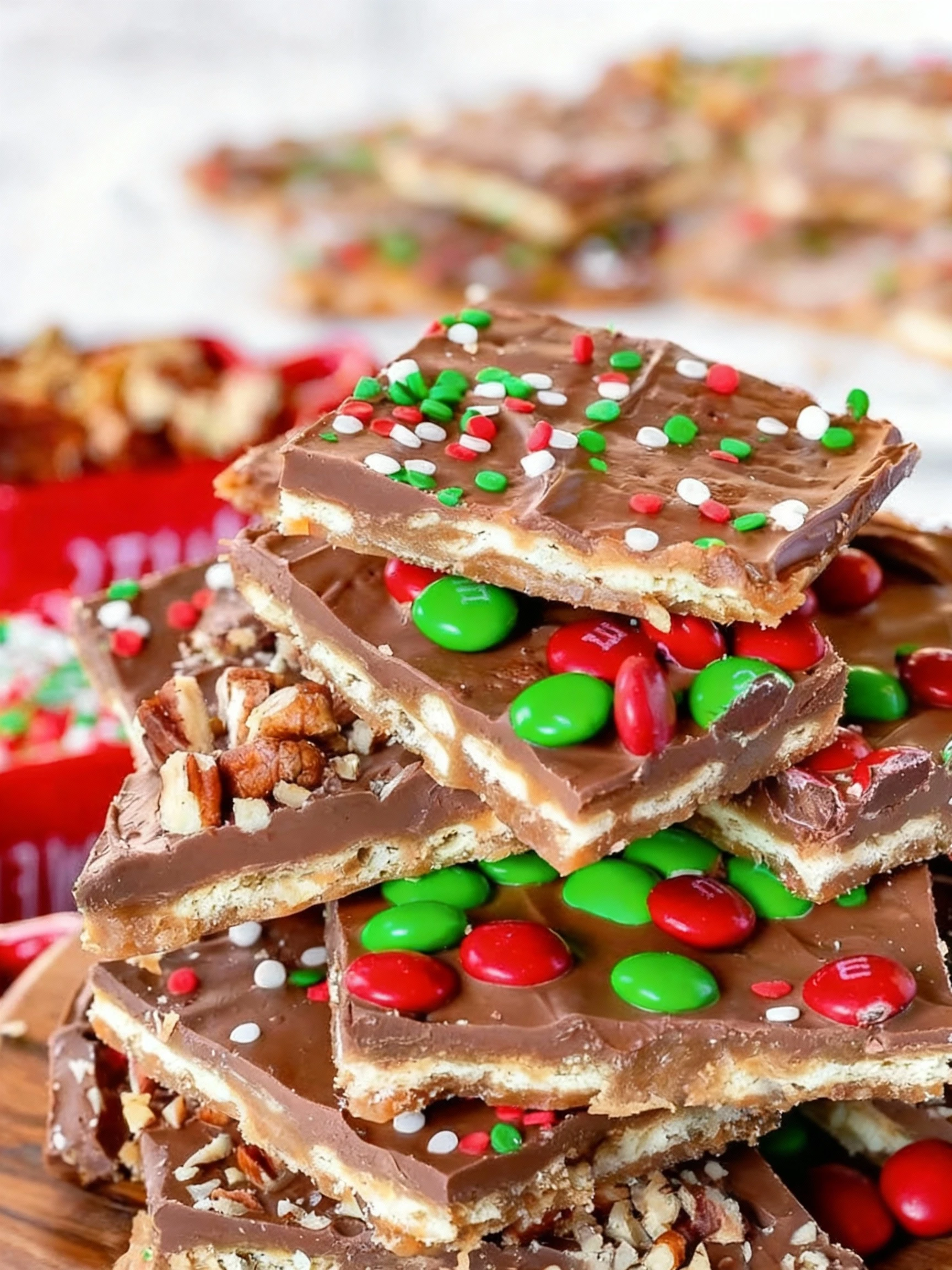 Christmas Crack Saltine Toffee finished