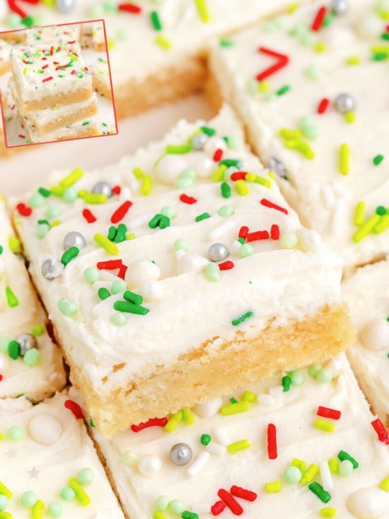 Christmas Sugar Cookie Bars Recipe