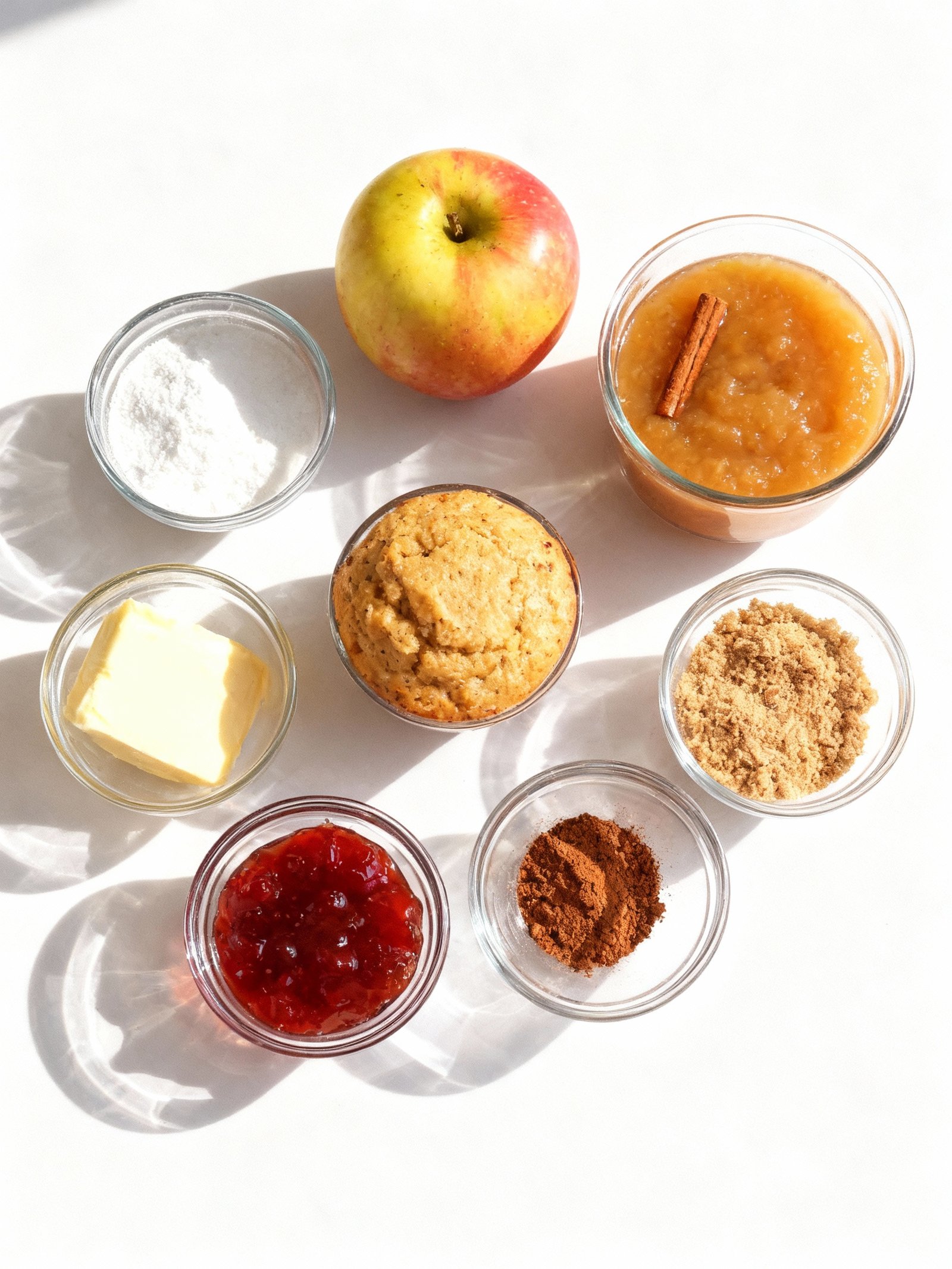 Cinnamon Applesauce Muffins ingredients