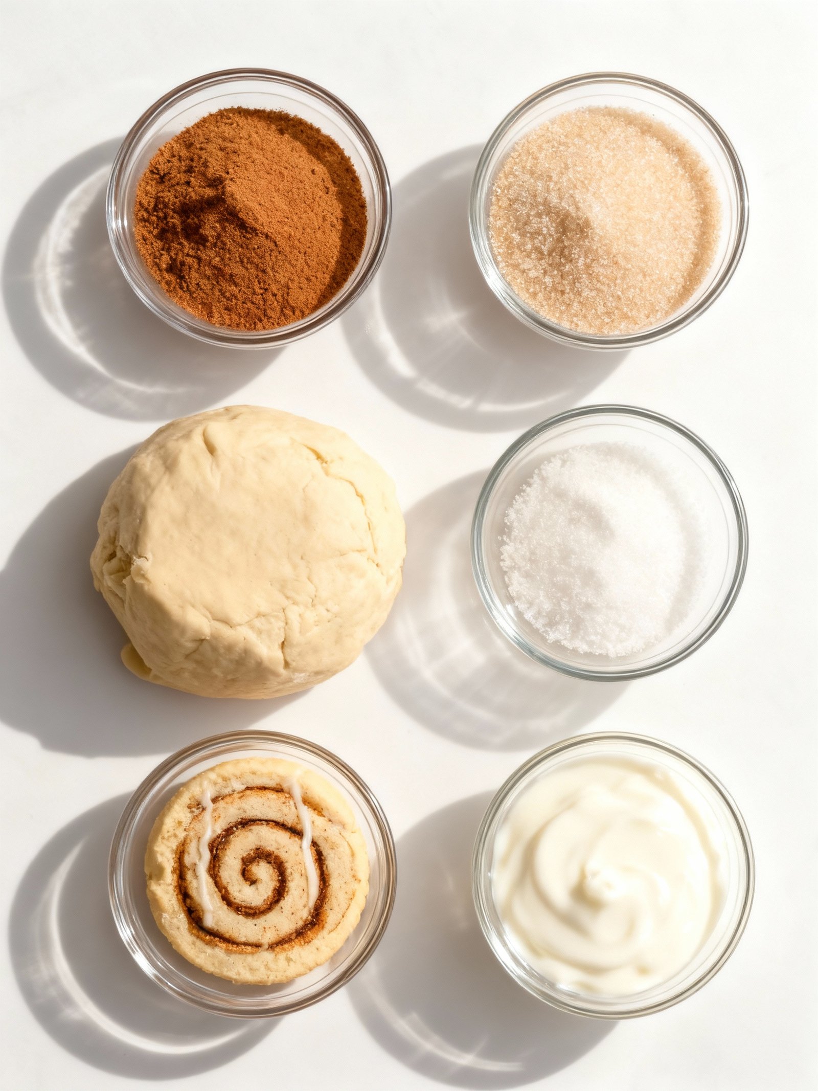 These Cinnamon Roll Cookies are swirled with cinnamon sugar and drizzled with icing - perfect for sharing and so pretty ingredients