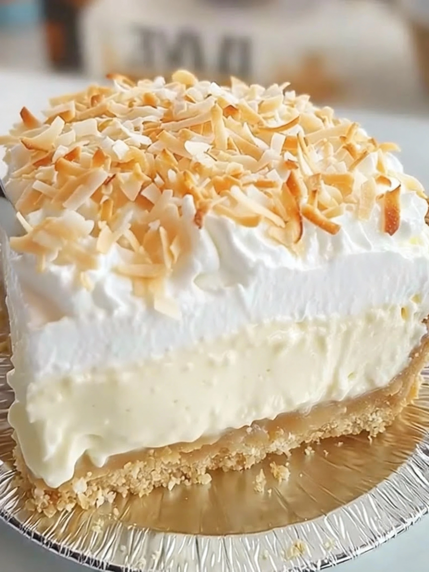 Coconut Cream Pie finished