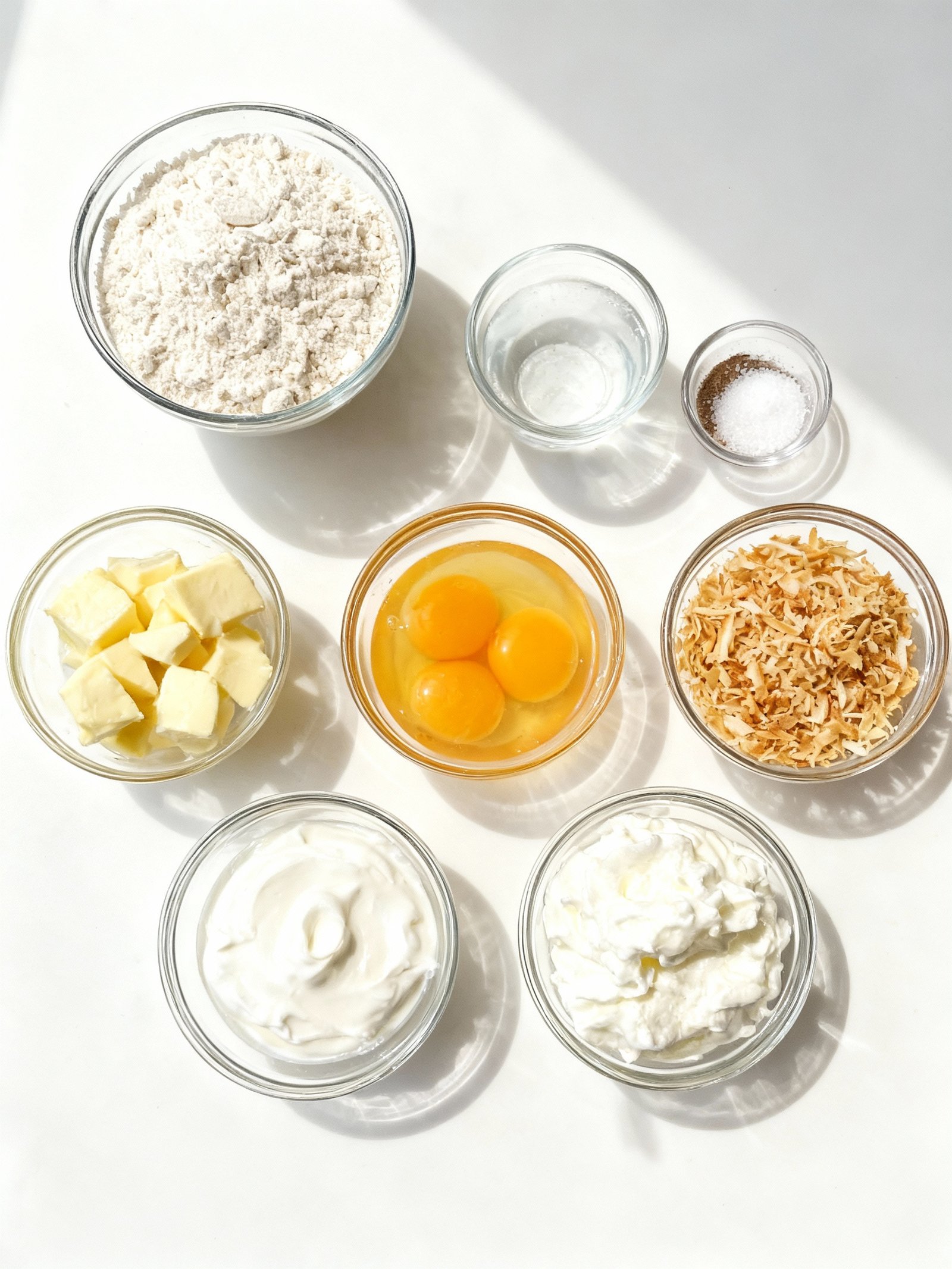 Coconut Cream Pie ingredients