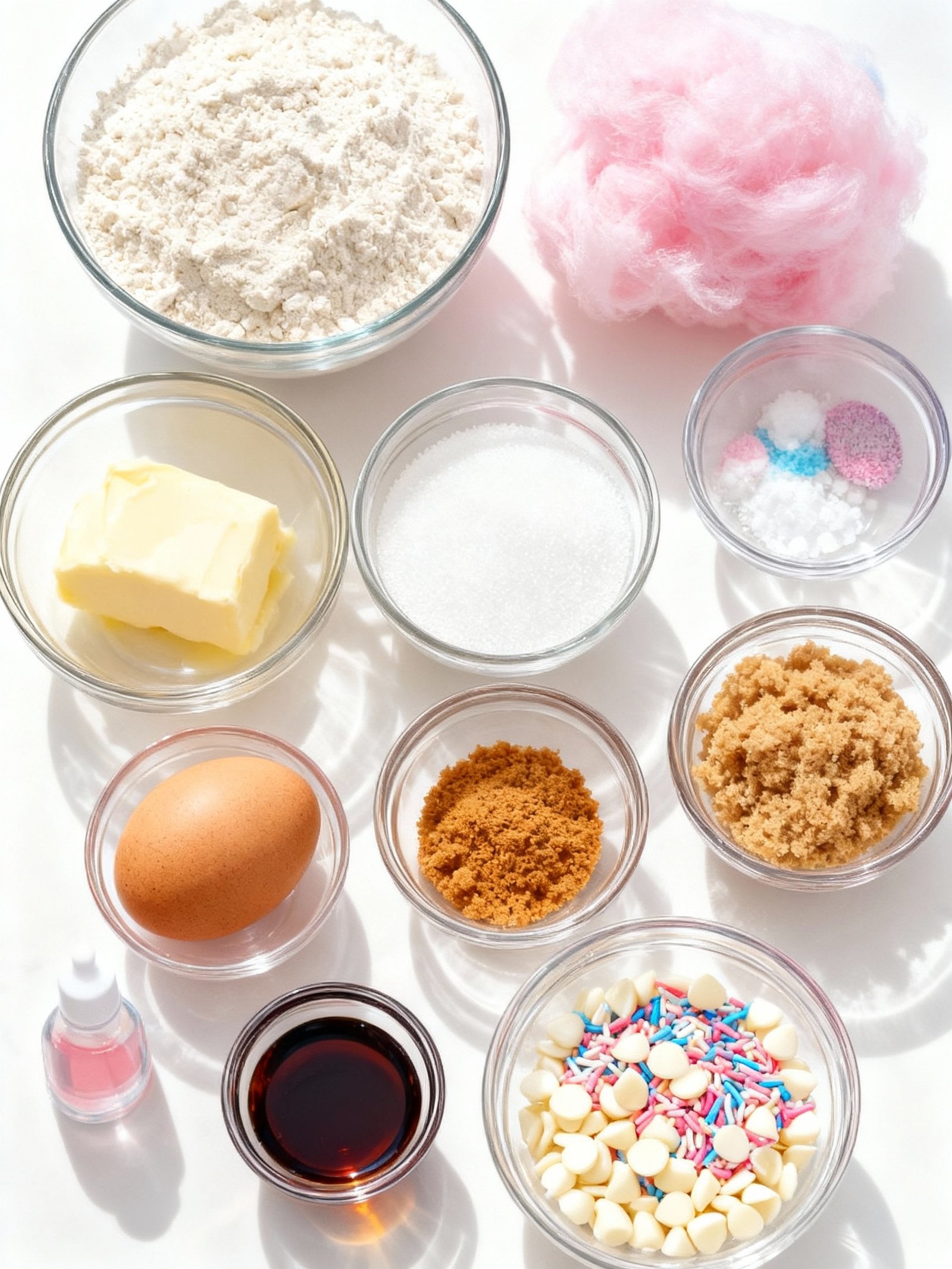 Cotton Candy Cookies Recipe ingredients