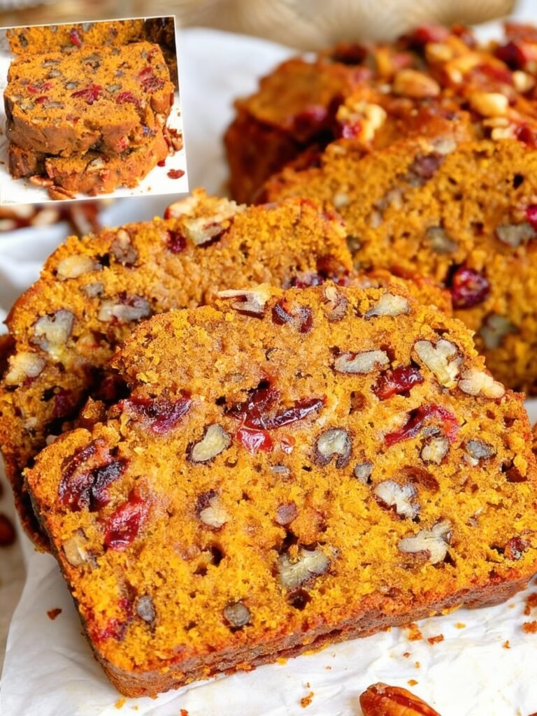 Cranberry Pecan Pumpkin Bread Recipe