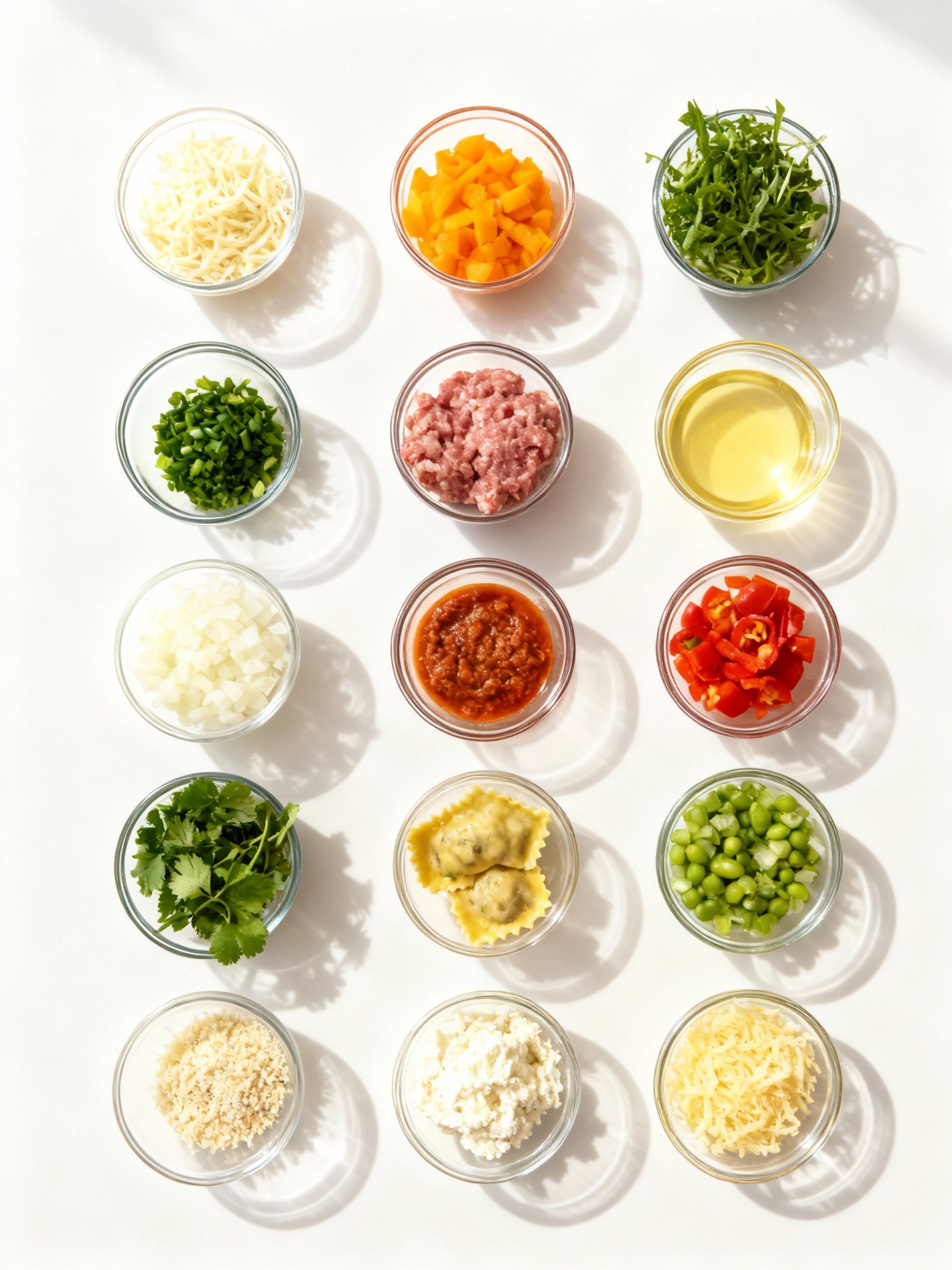 Creamy Cajun Sausage Ravioli ingredients