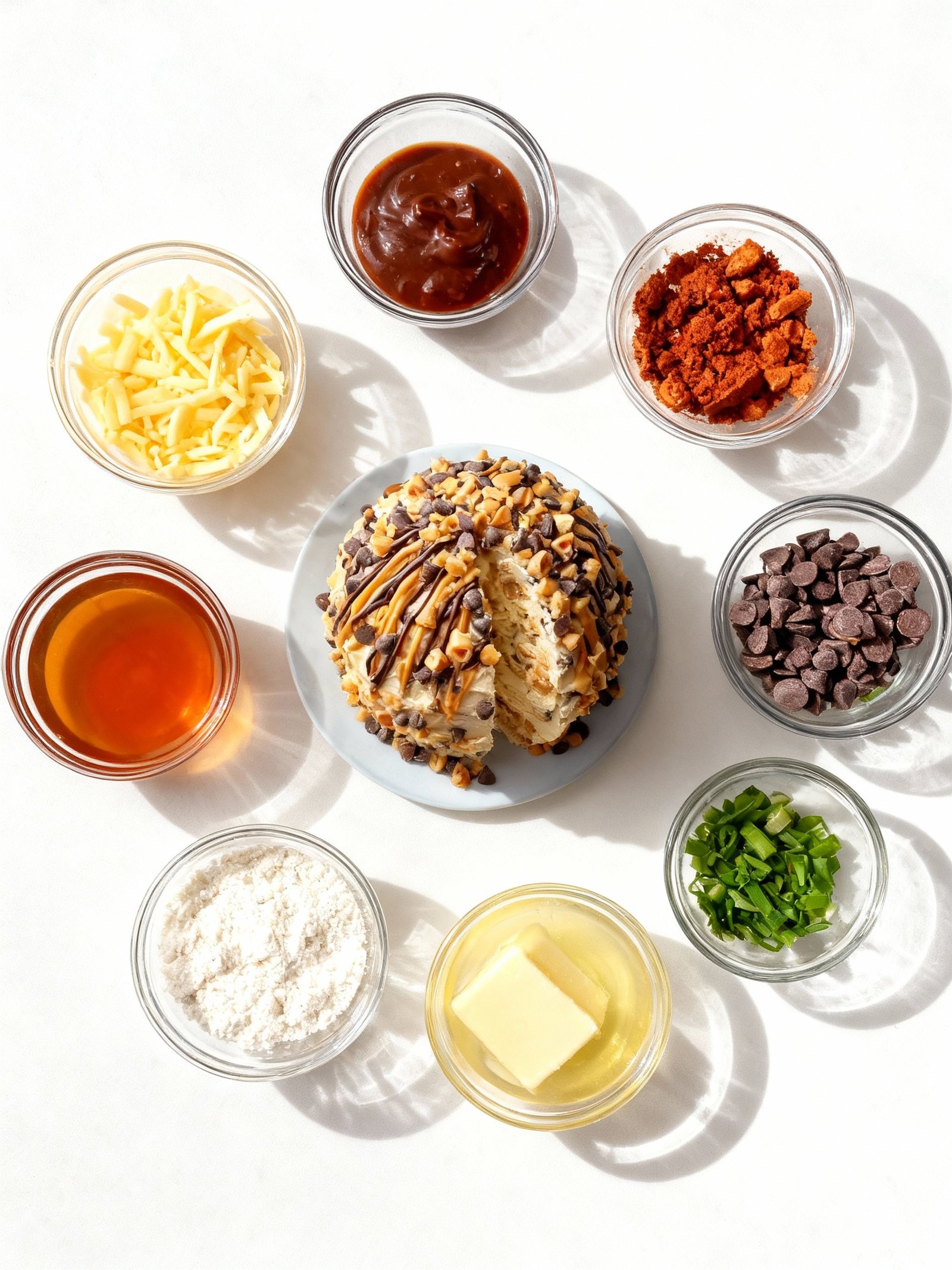 Creamy Reese's Cheese Ball ingredients
