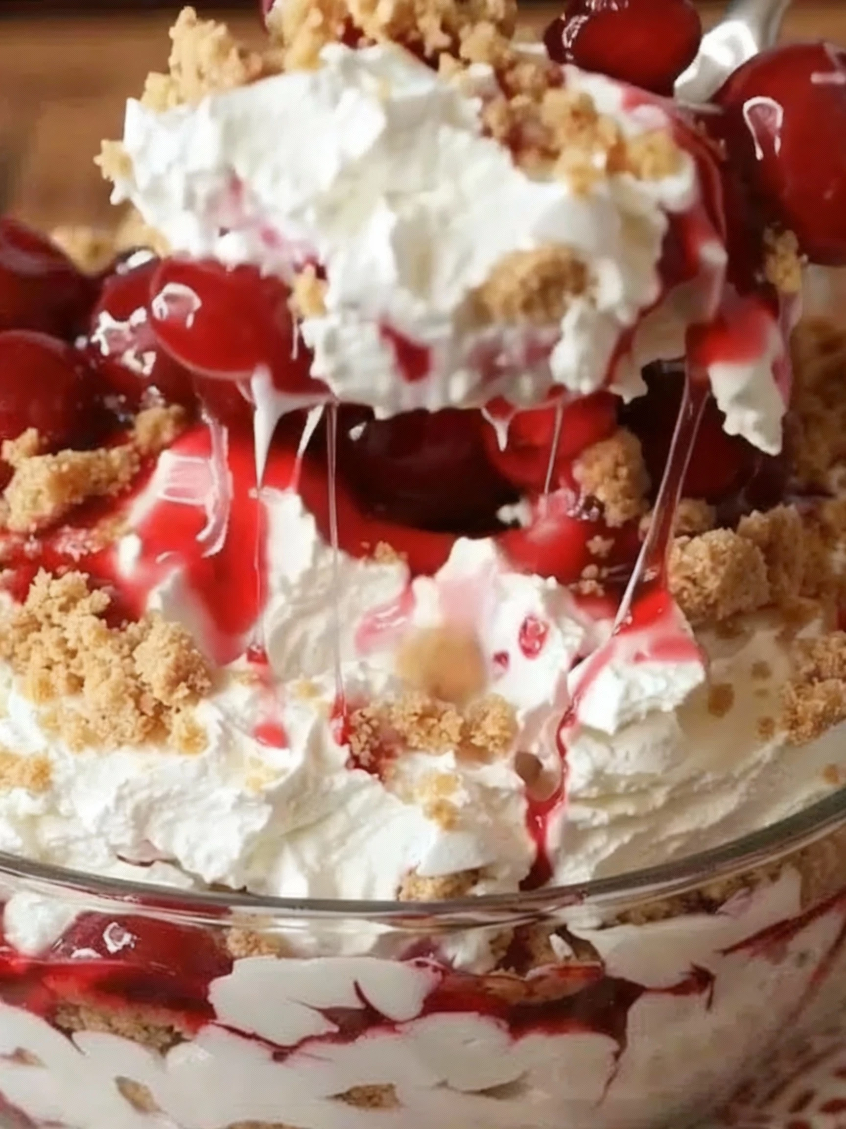 Delectable Cherry Cheesecake Fluff finished