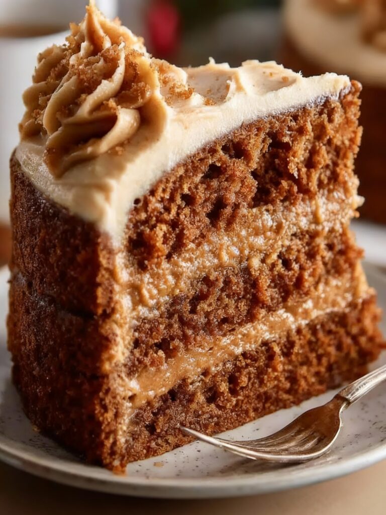 Gingerbread Cake with Cinnamon Molasses Frosting Recipe