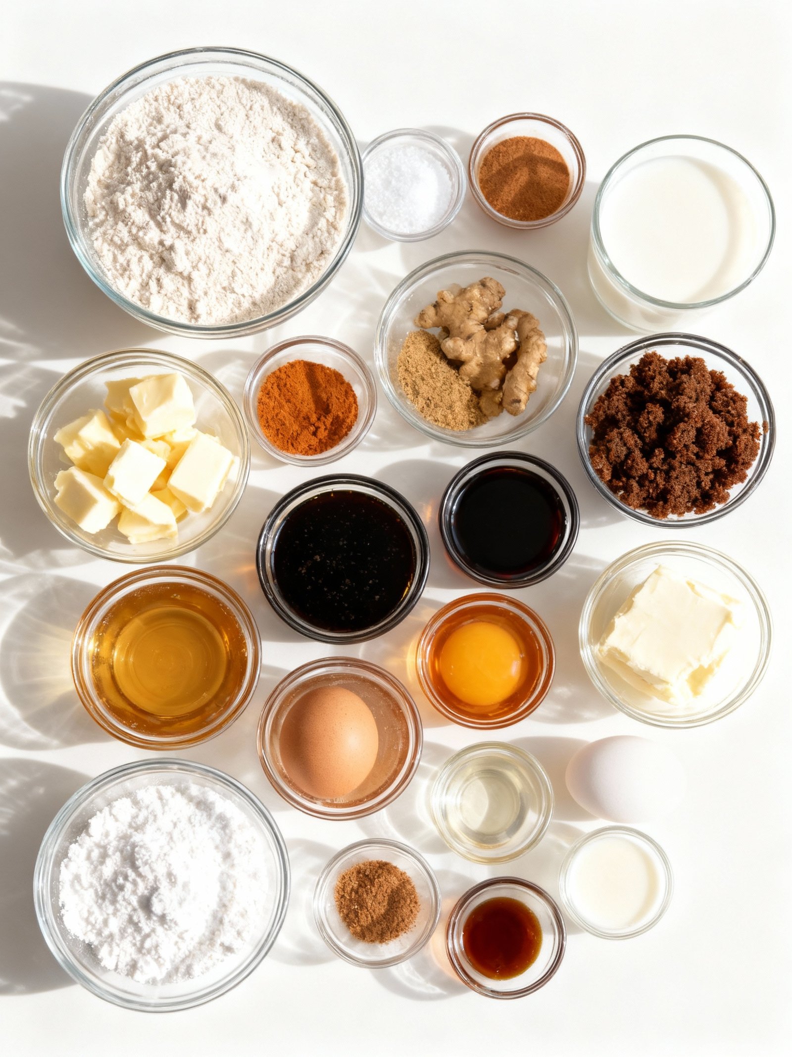 Gingerbread Cake with Cinnamon Molasses Cream Cheese Frosting ingredients