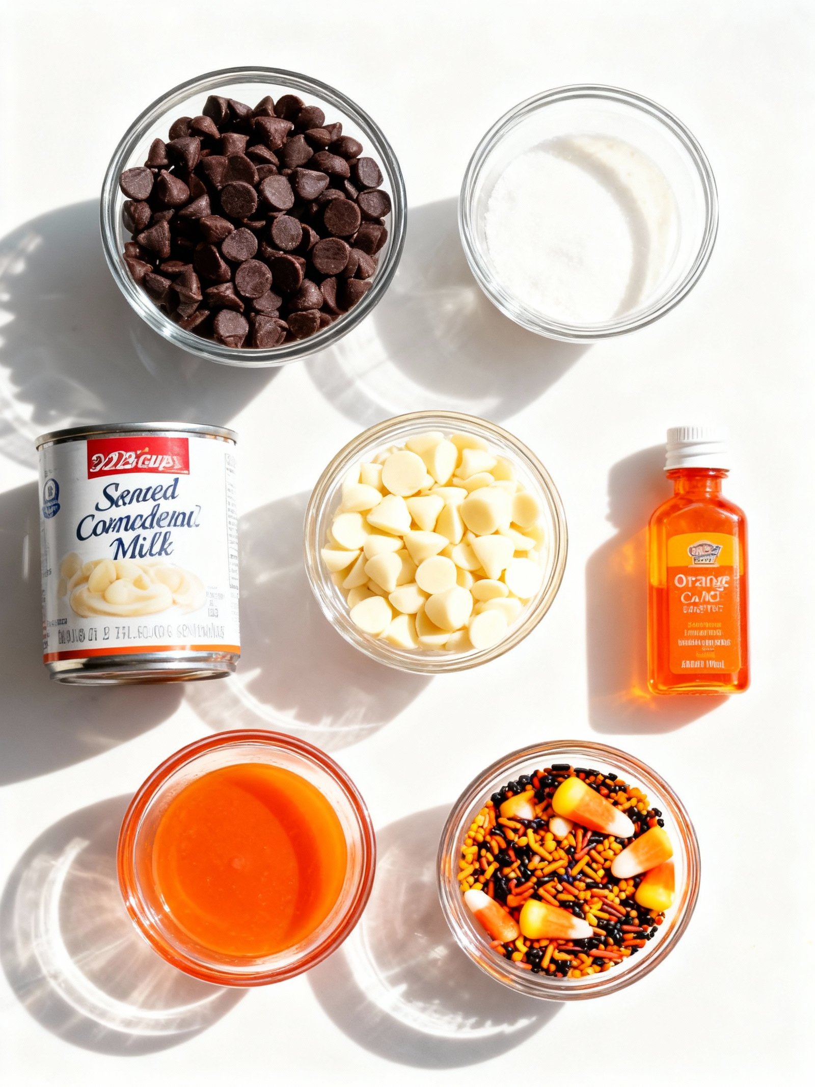 Halloween Fudge Recipe ingredients