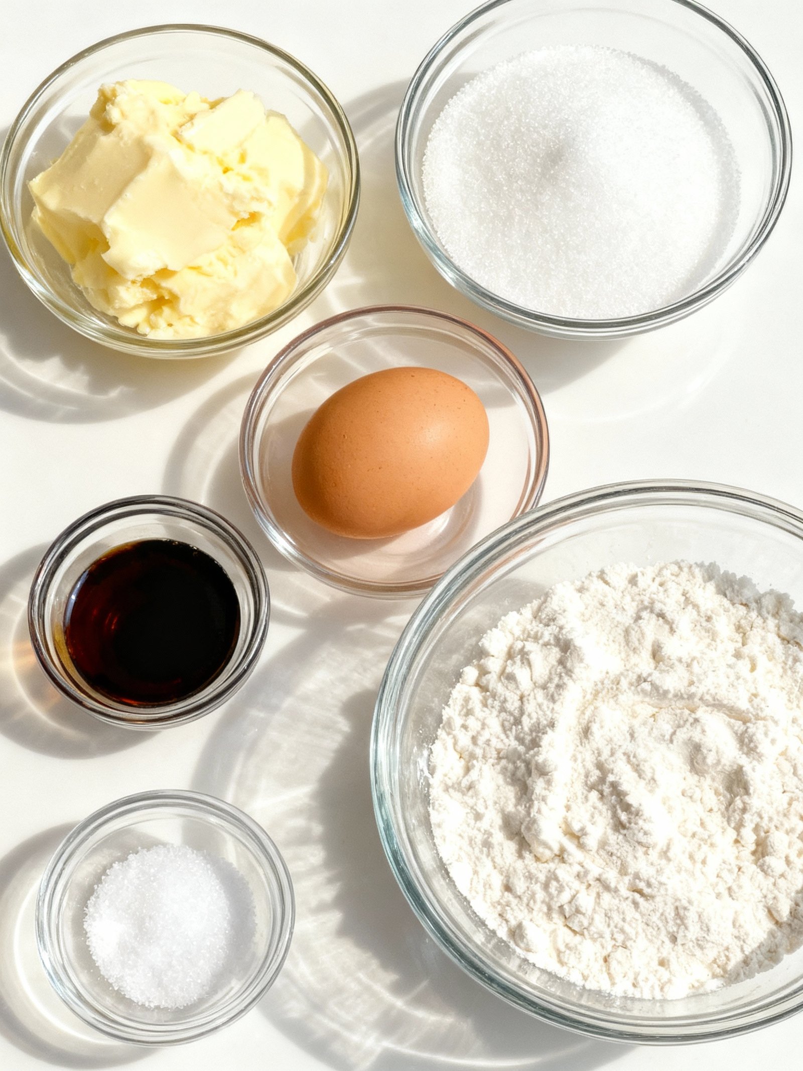 Homemade French Butter Cookies ingredients
