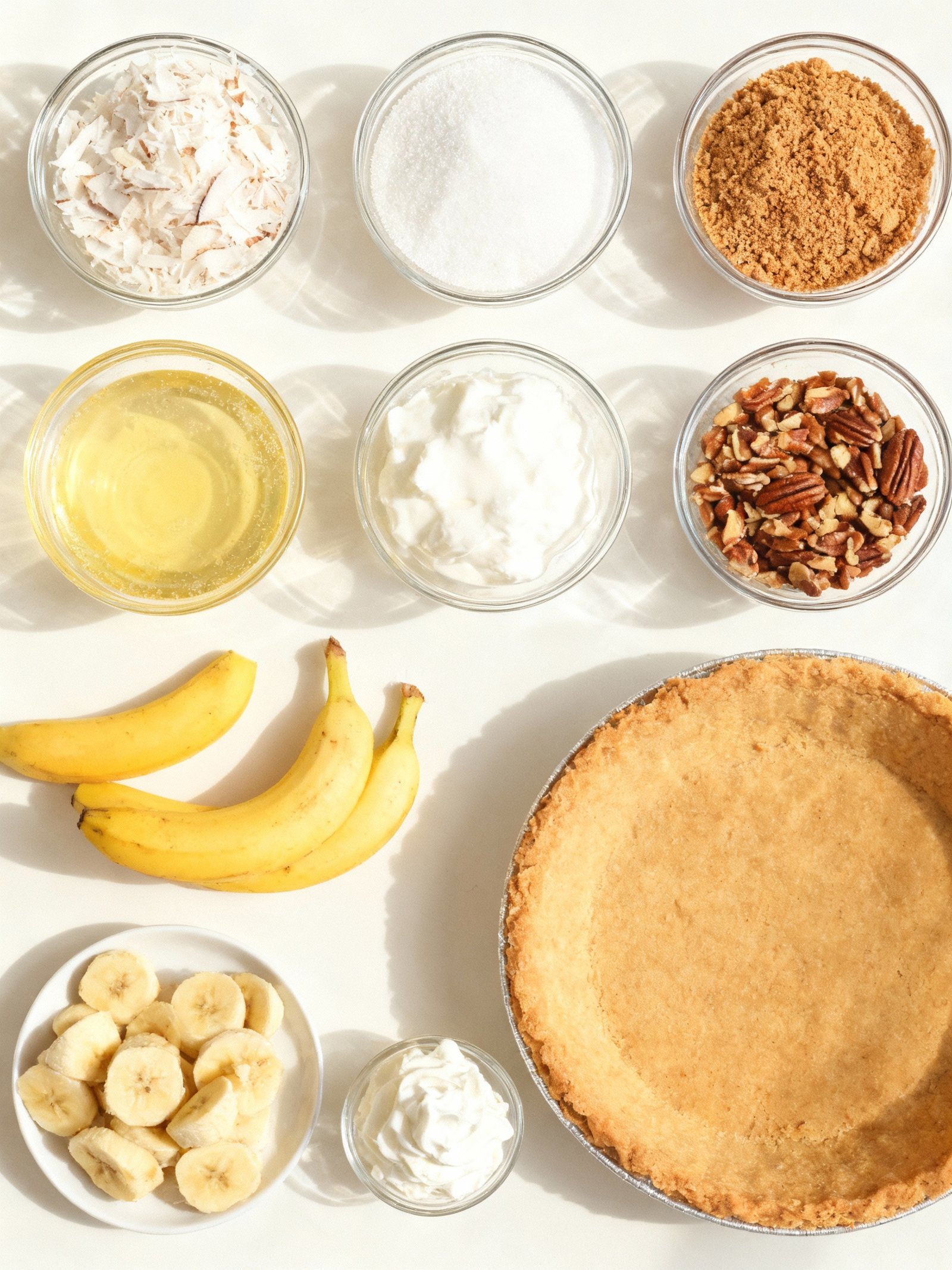 Irresistible Kentucky Sawdust Pie ingredients