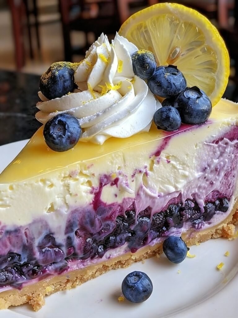 Lemon Blueberry Cheesecake Recipe