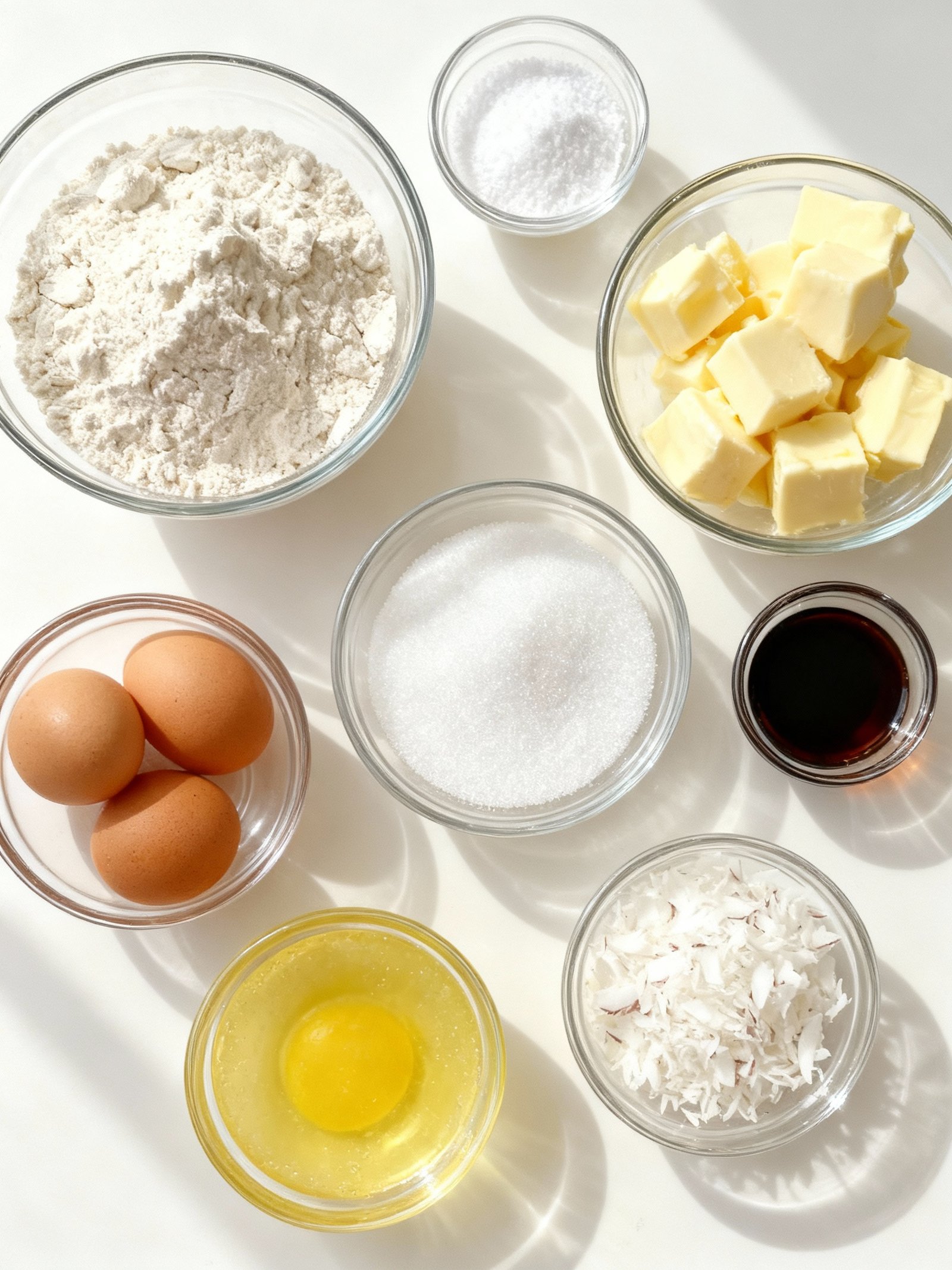 Lemon Coconut Heaven Cookies ingredients