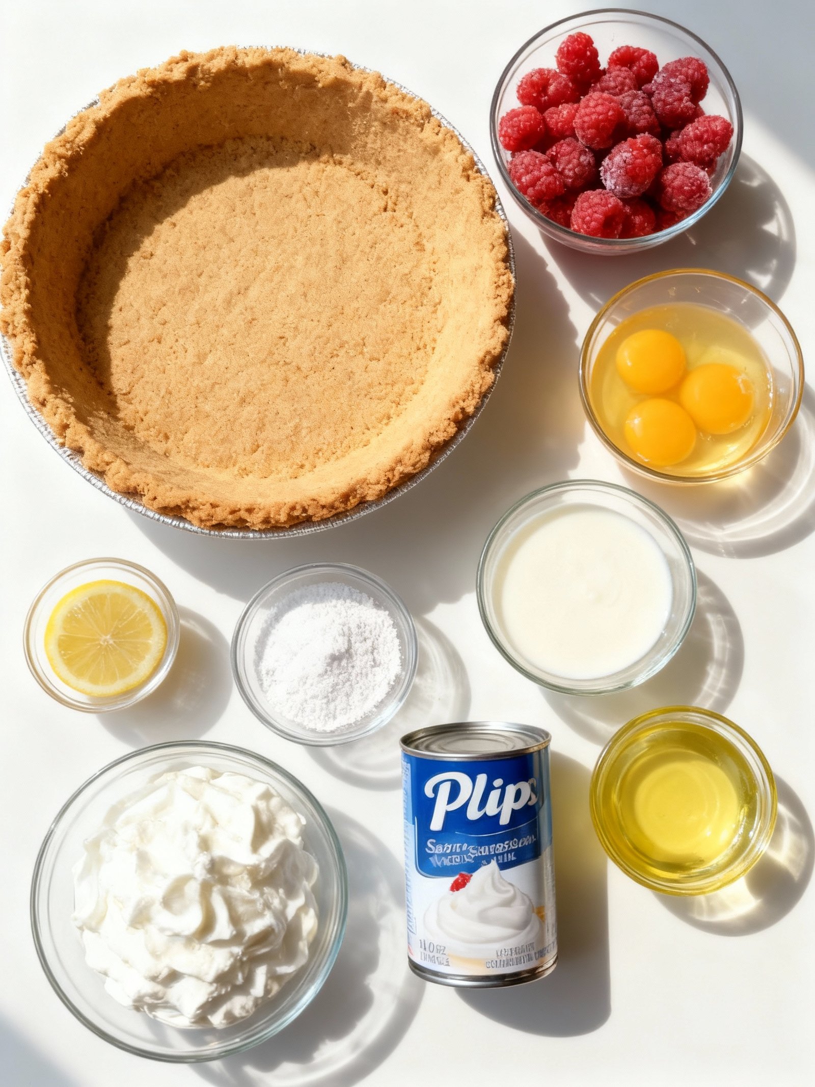 Whipping up a storm with our Lemon Raspberry Layered Pie today ingredients