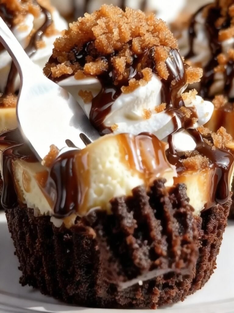 Loaded Brownie Cheesecake Cups Recipe