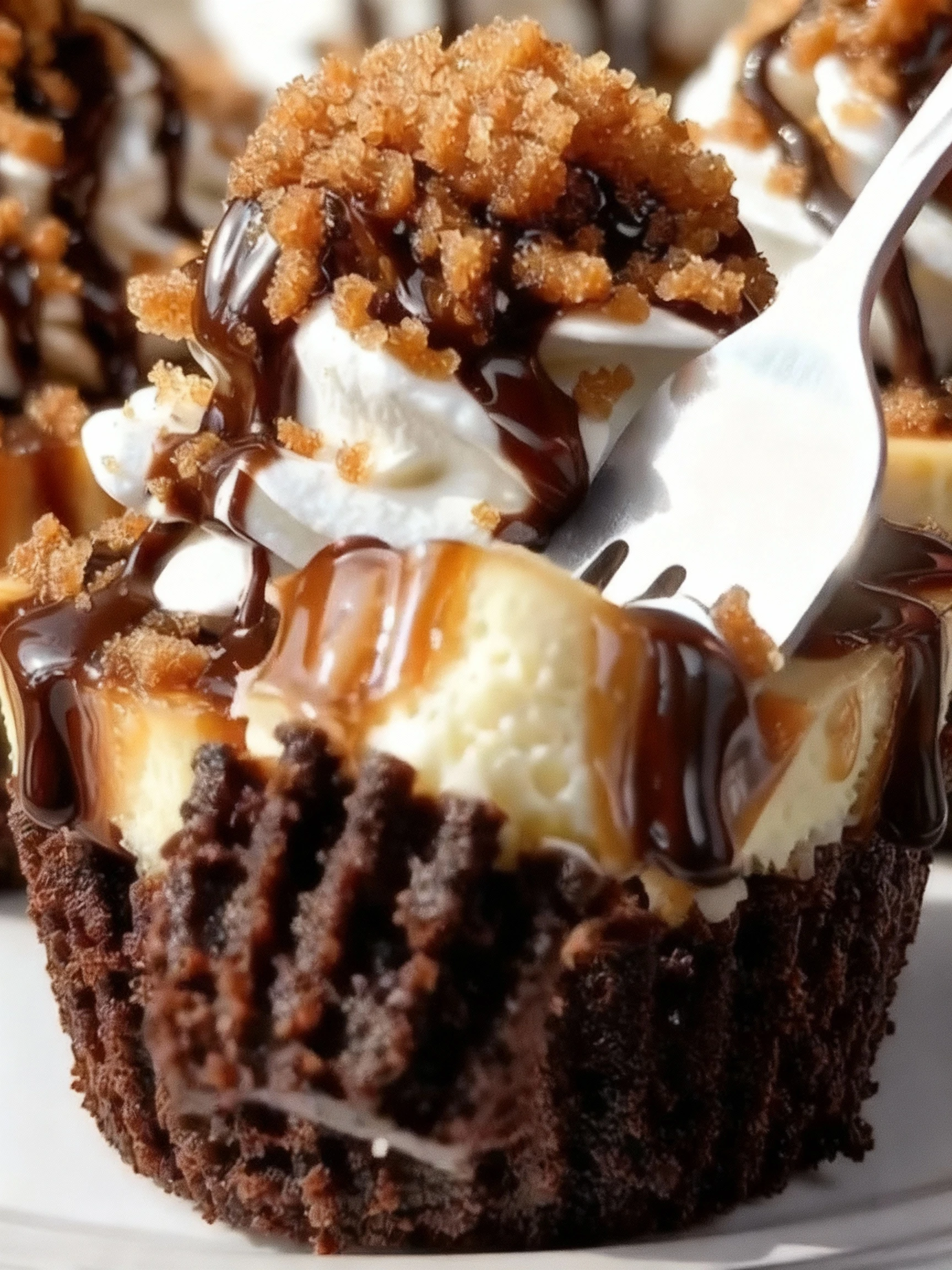 Loaded Brownie Cheesecake Cup finished