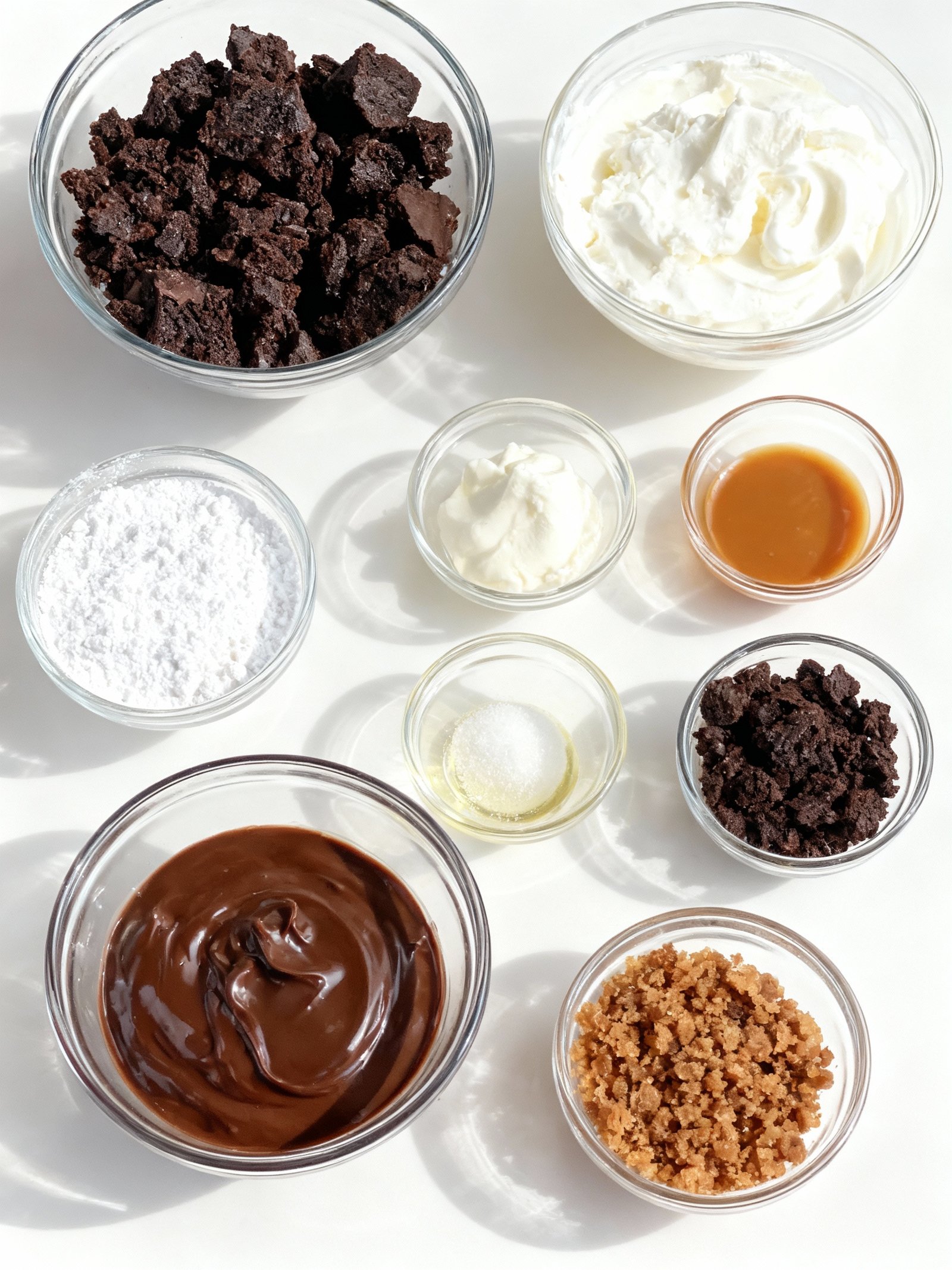 Loaded Brownie Cheesecake Cup ingredients