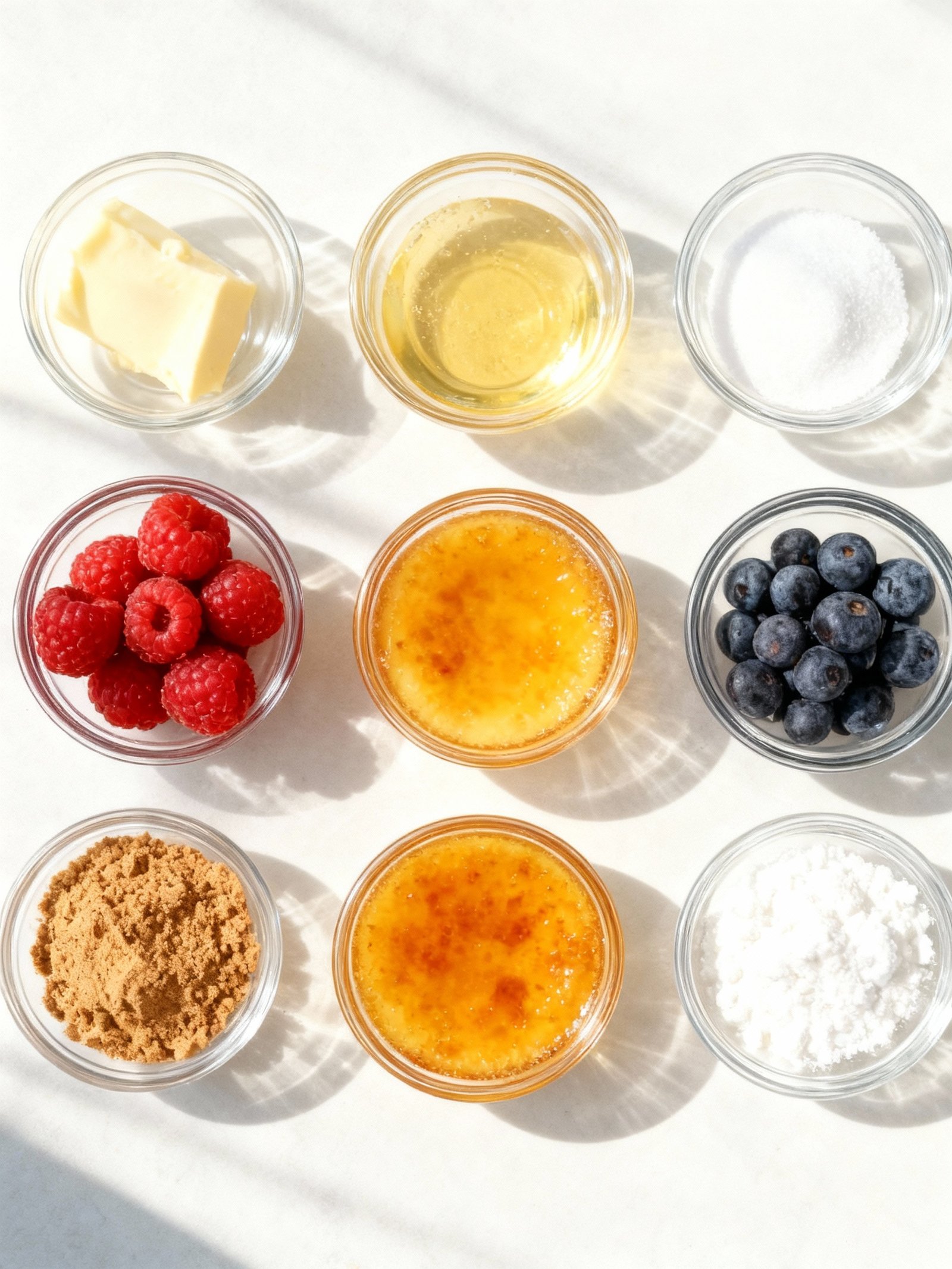 Mini Crème Brûlée Cheesecakes ingredients