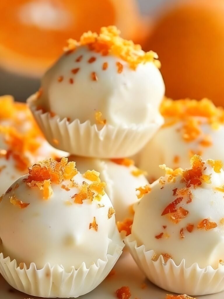 No-Bake Orange Creamsicle Truffles Recipe