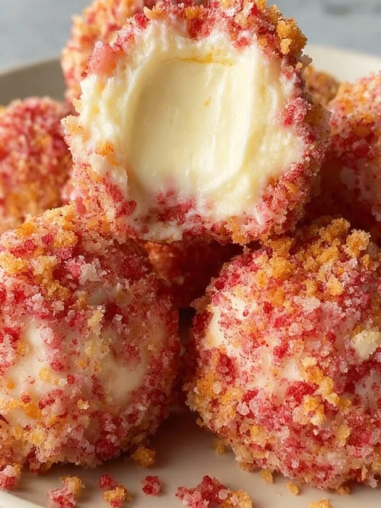 No-Bake Strawberry Cheesecake Truffles Recipe